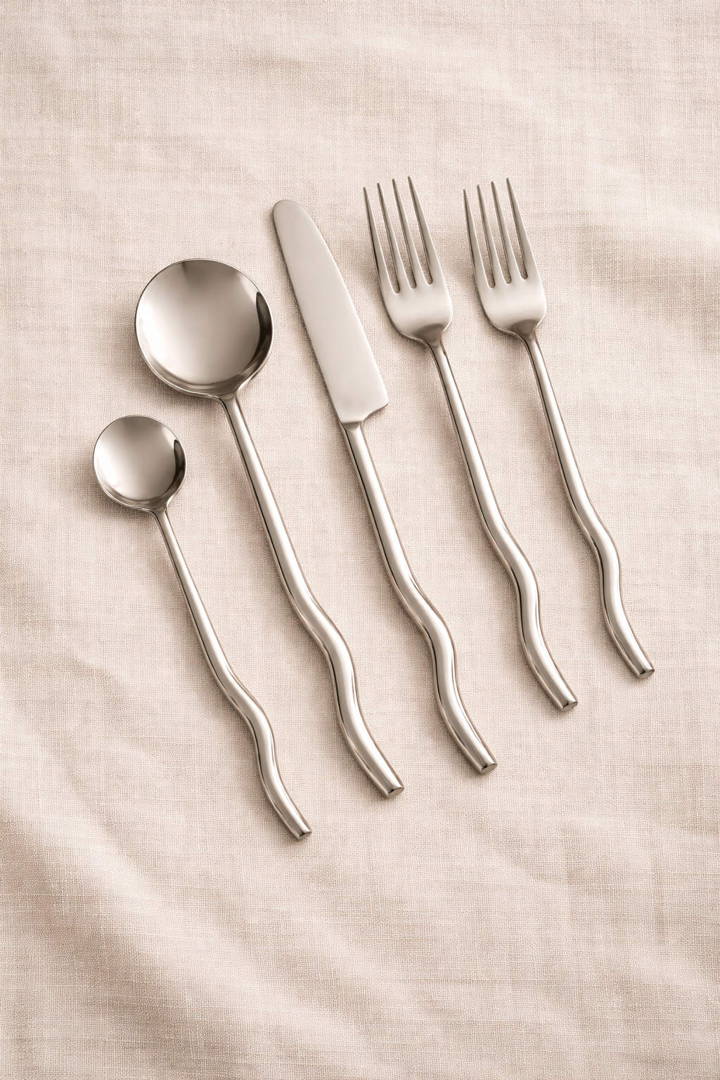 Emma Silver Flatware (Set of 20) by MESO
