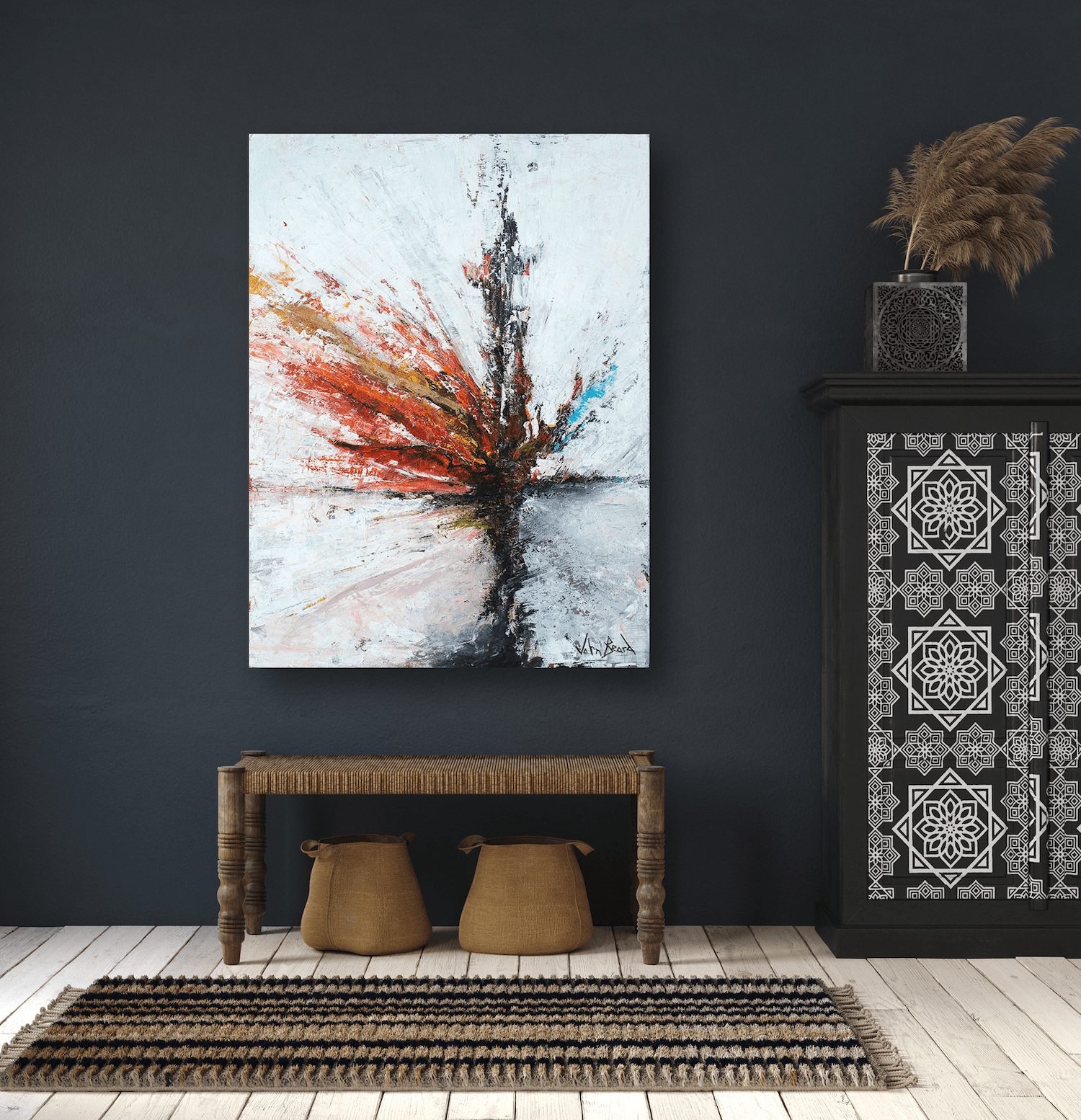 Entropy Artist Enhanced Canvas Print by John Beard Collection - product image 3 for Resin Society