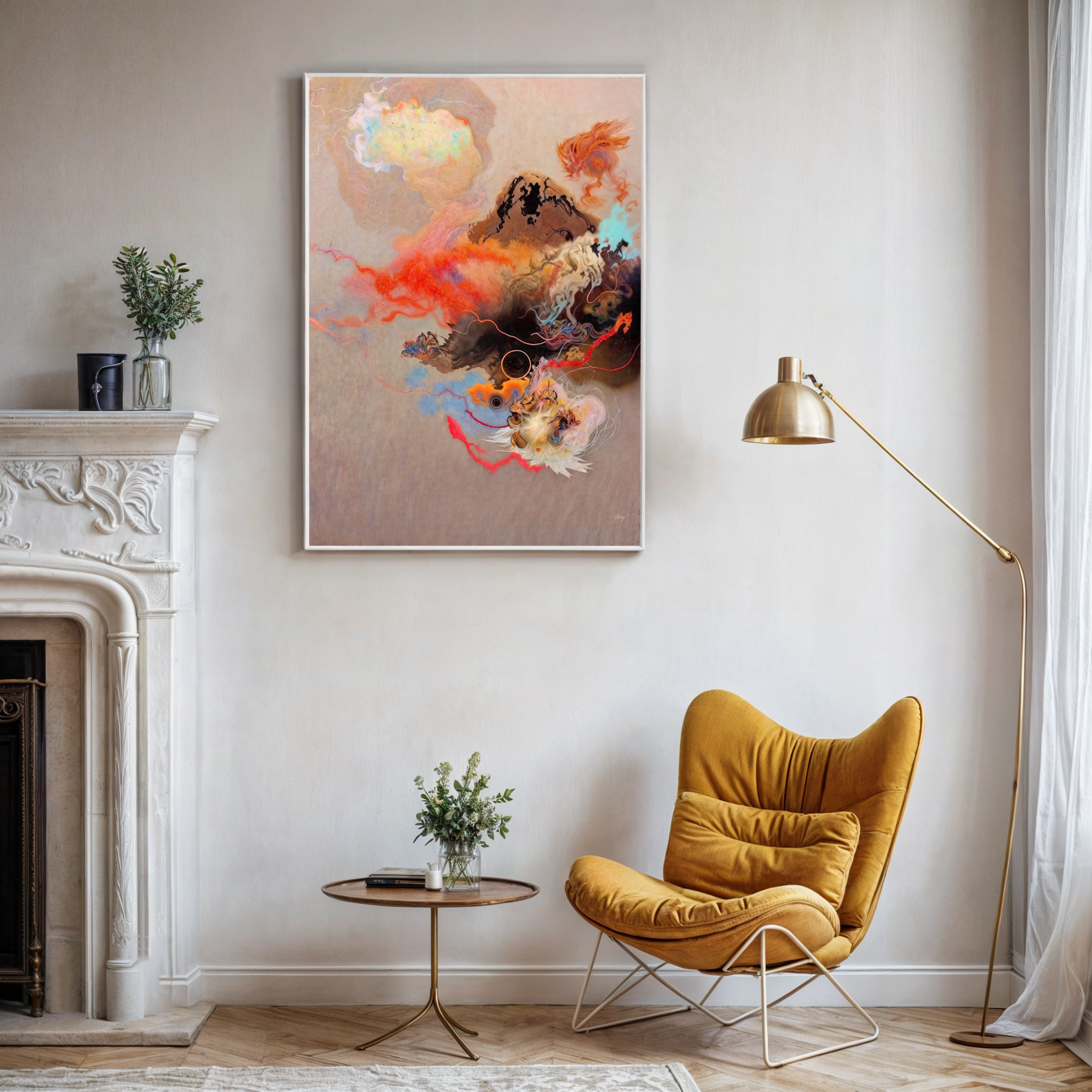 Canvas Print: "Ethereal Unfolding" by Tailored Canvases - product image 2 for Resin Society