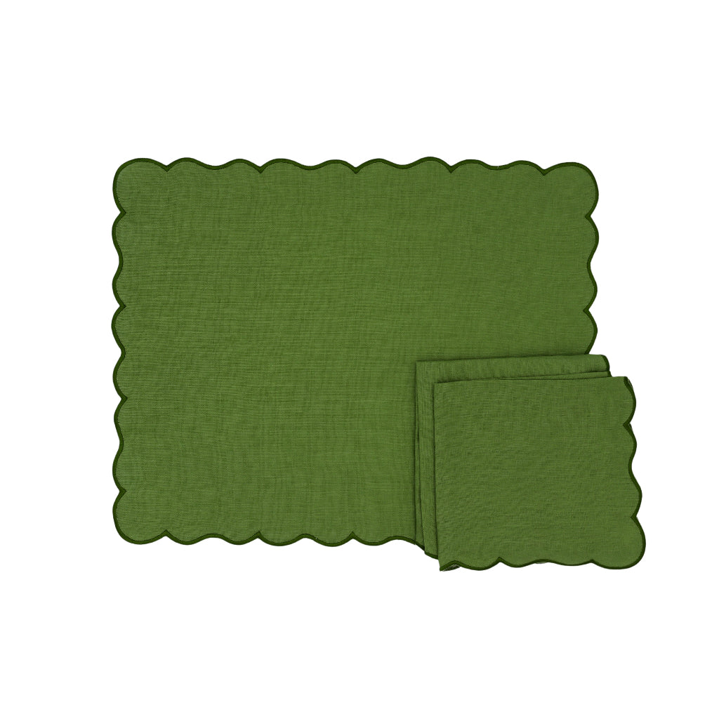Evergreen Wave Placemat - Set of 4 by Ro'Table - product image 2 for Resin Society