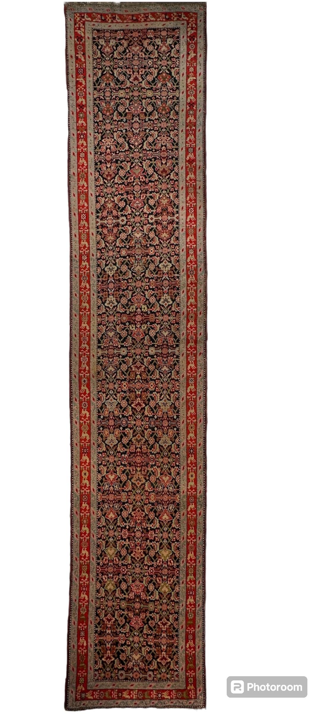 3’4” x 17’ Karabkah Antique Caucasian Wool on Wool Runner by Rugistan - product image 4 for Resin Society