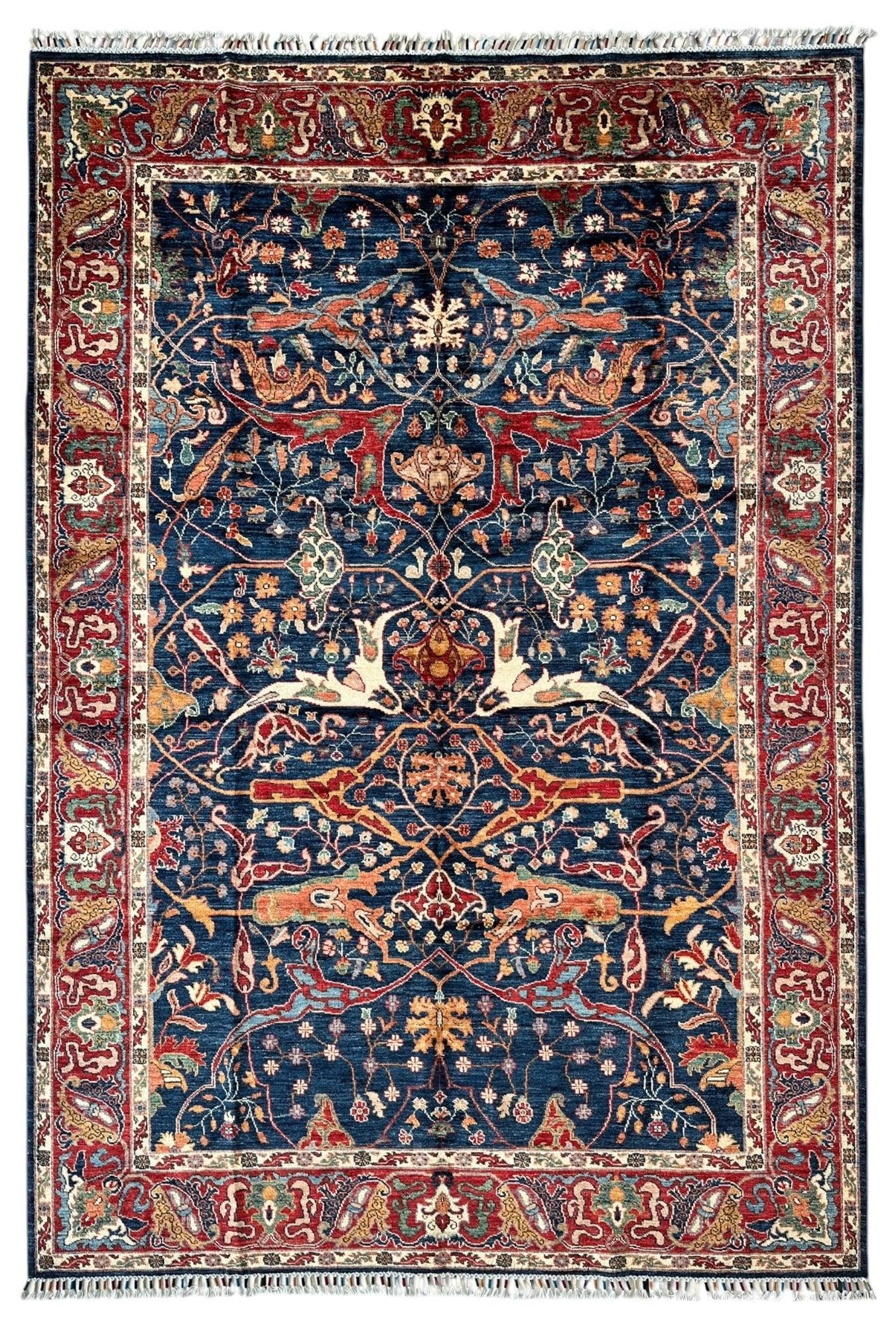 Hand-Knotted Afghani Bidjar Ghazni Wool Rug – 6'7" x 9'10" – Elegant by Rugistan - main product image for Resin Society