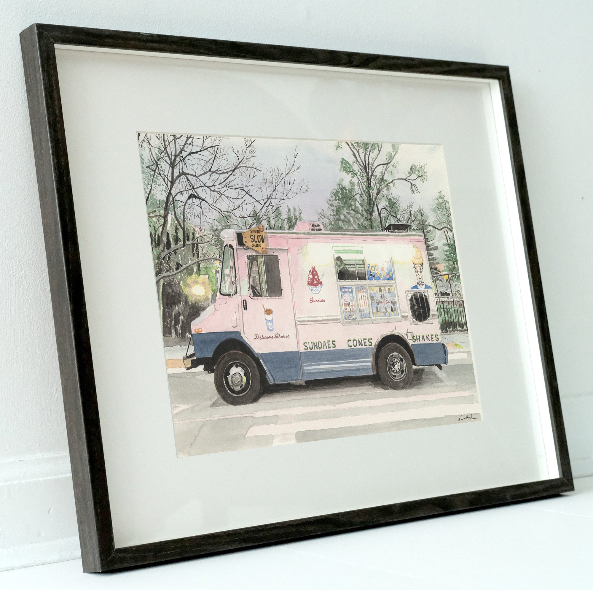 Mister Softee at Dusk, Street Scene by Art By Francis - product image 4 for Resin Society