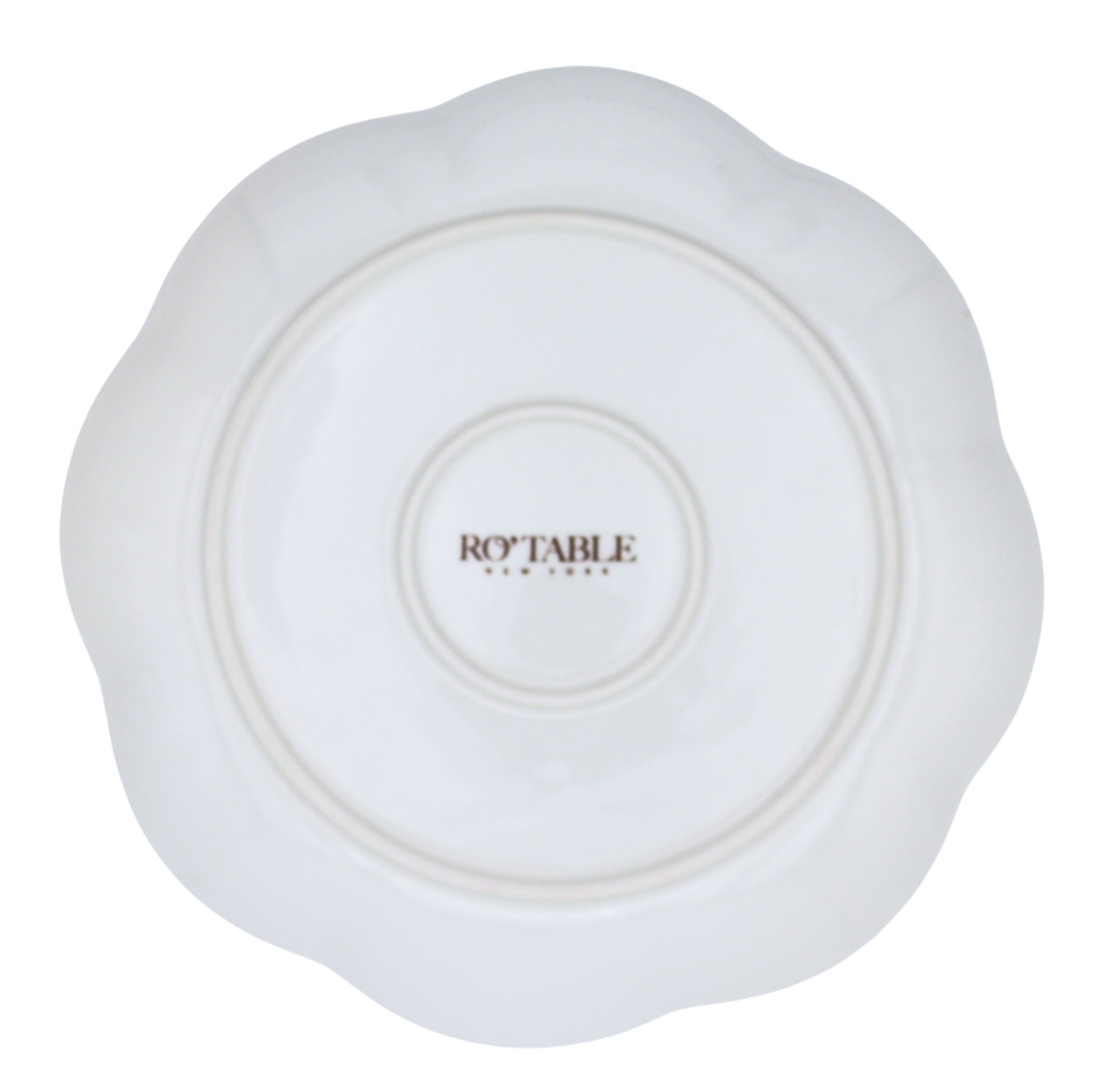 Fabled Flora Scalloped Dinner Plate - Set of 4 (+1 Bonus Plate) by Ro'Table - product image 8 for Resin Society