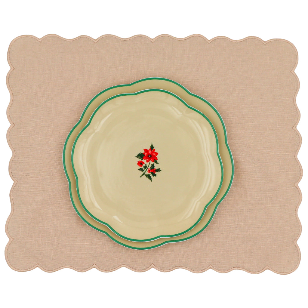 Fabled Flora Scalloped Starter Plate - Set of 4 (+1 Bonus Plate) by Ro'Table - product image 5 for Resin Society