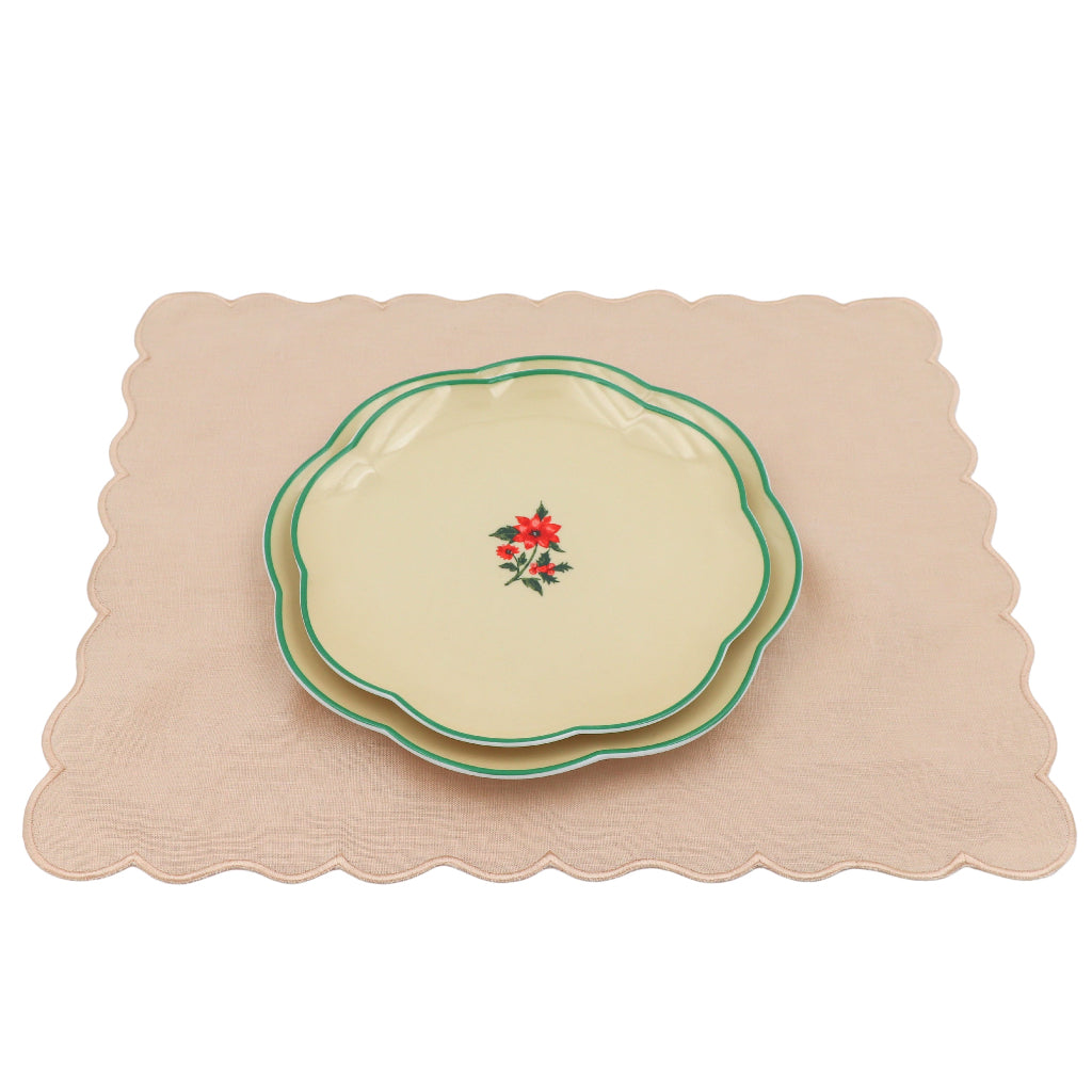 Fabled Flora Scalloped Starter Plate - Set of 4 (+1 Bonus Plate) by Ro'Table - product image 6 for Resin Society