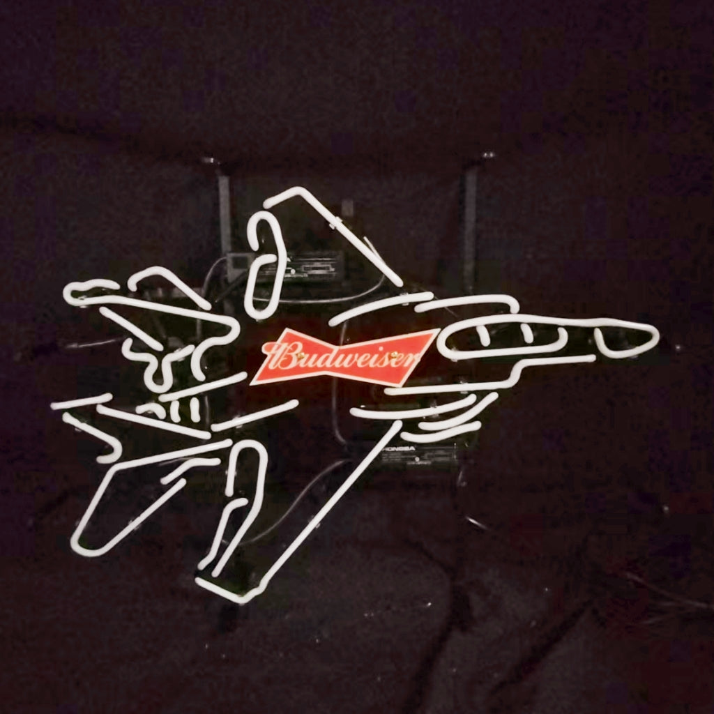 Fighter Plane Budweiser Beer Neon Signs by Neon Signs Land - product image 4 for Resin Society