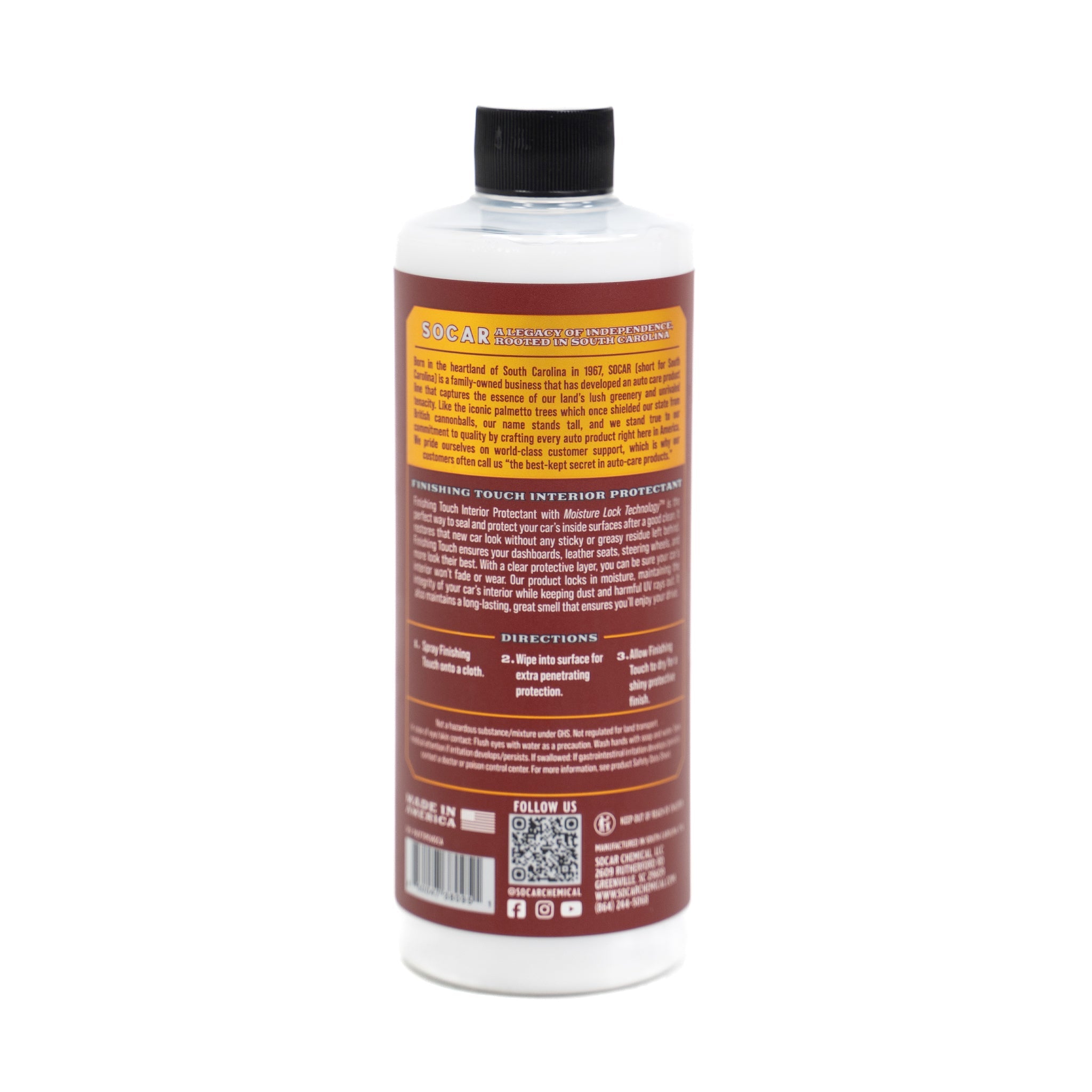 Finishing Touch Interior Protectant with Moisture Lock Technology™ detail image - Resin Society