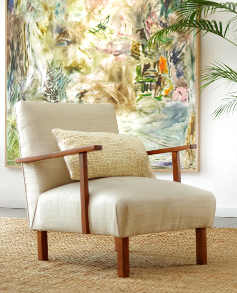 Flame Natural Wool Pillow by Homelosophy