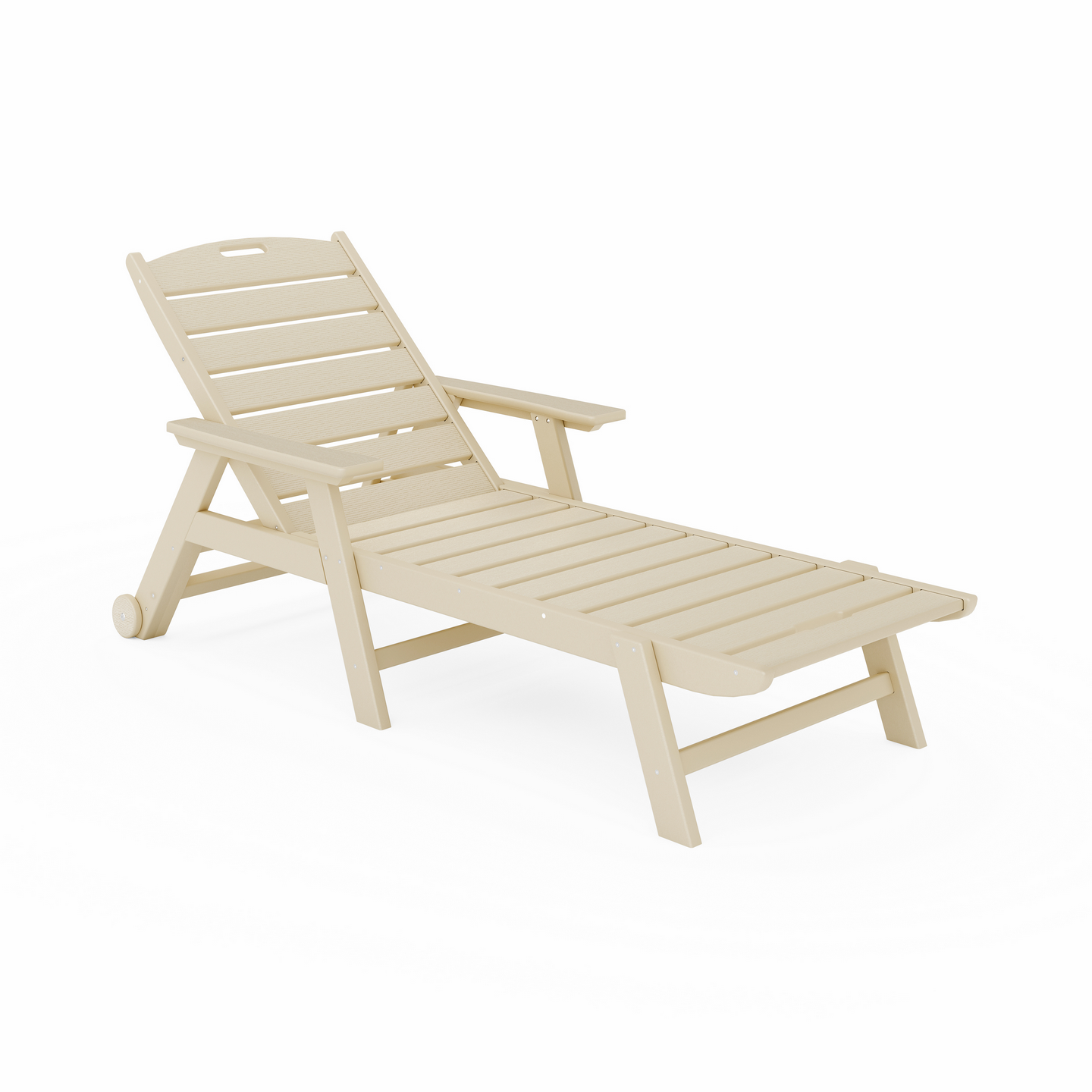 SoPoly Flat Chaise Lounge outdoor chair in multiple colors