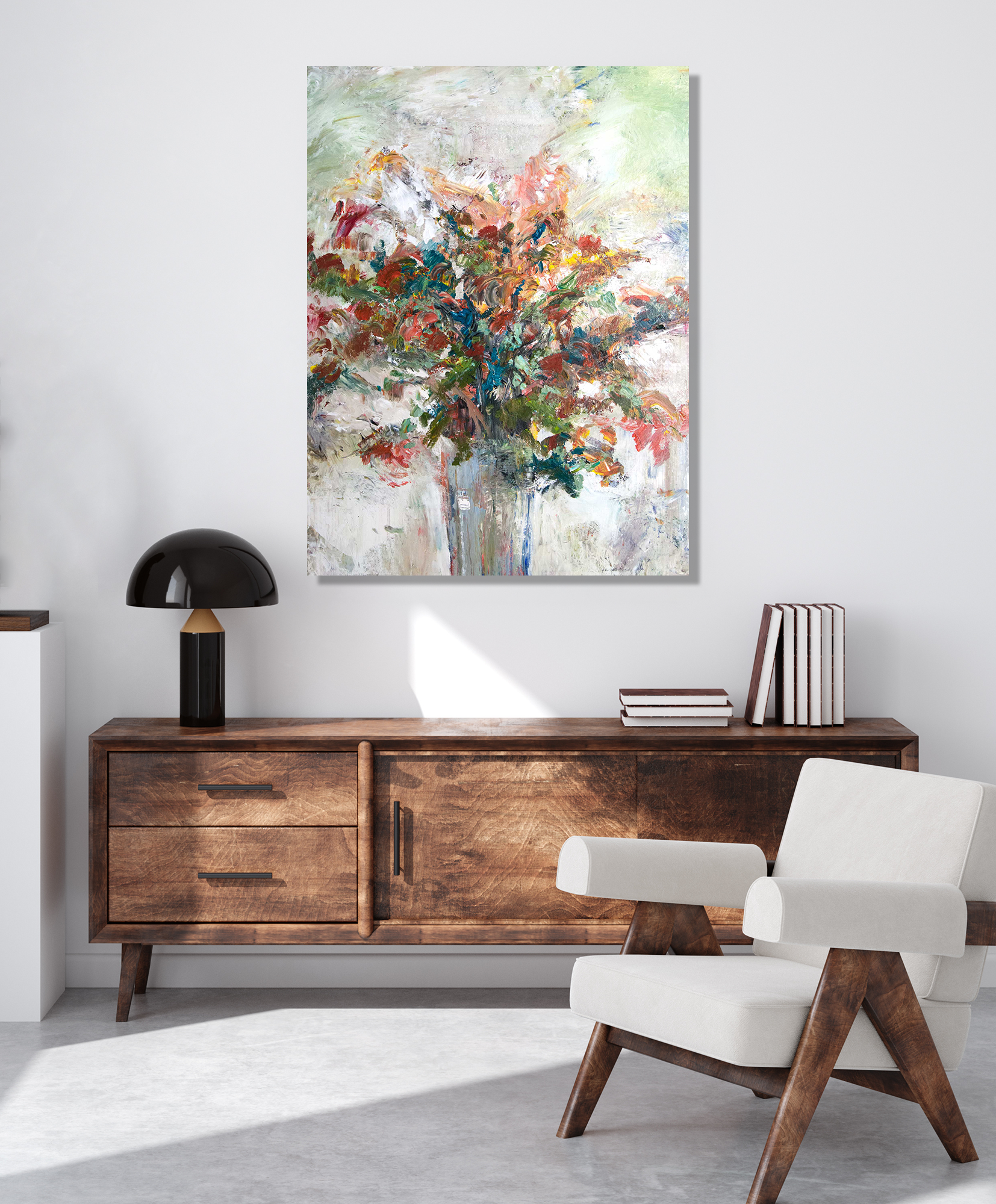 Floral Artist Enhanced Canvas Print by John Beard Collection - product image 2 for Resin Society
