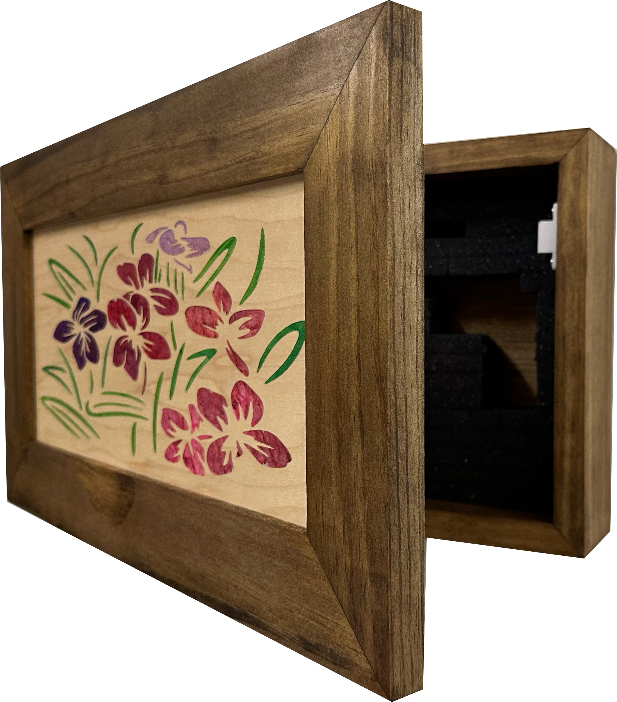 Just Flowers Hidden Gun Storage Wall Decor by Bellewood Designs - product image 12 for Resin Society