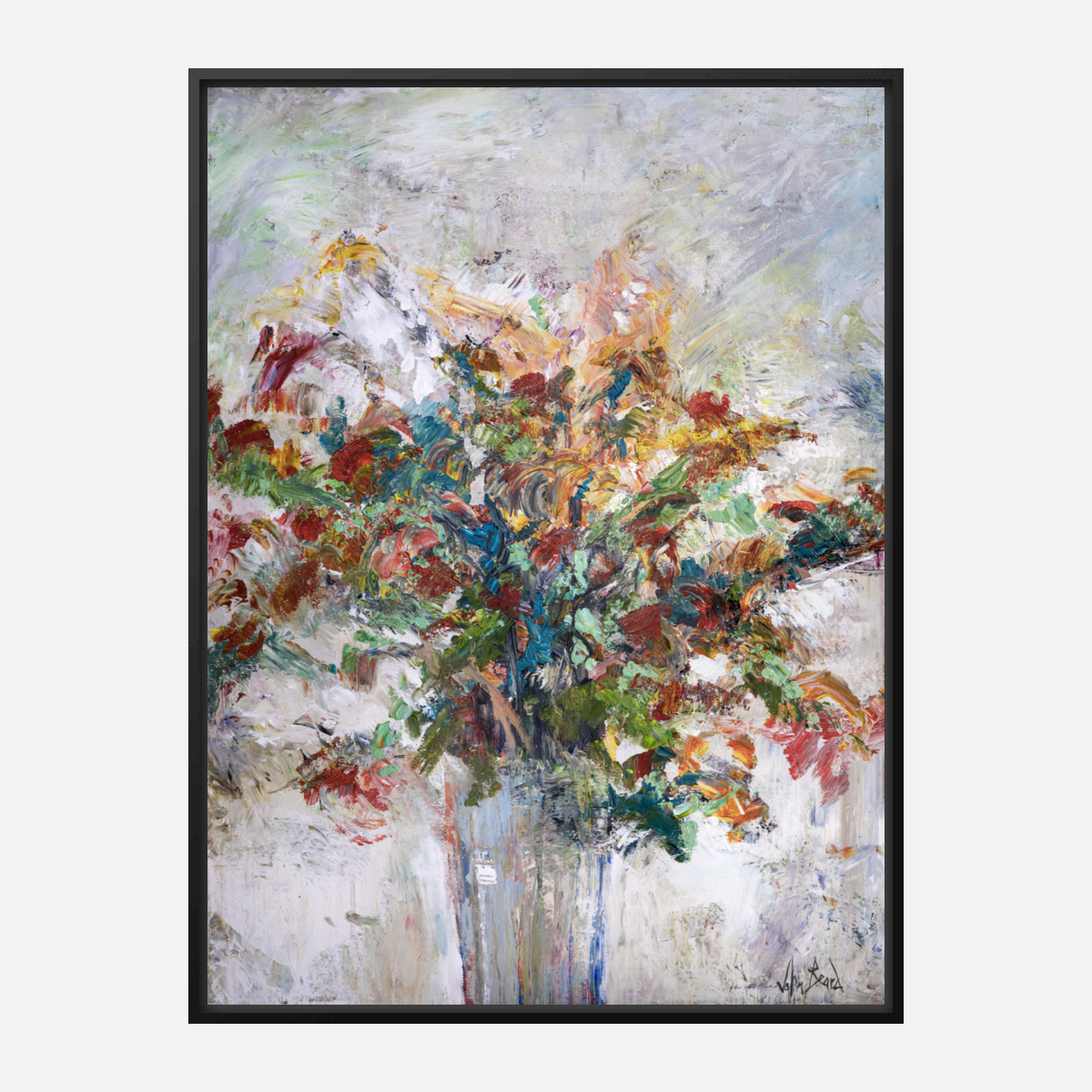 Floral Artist Enhanced Canvas Print by John Beard Collection - product image 5 for Resin Society