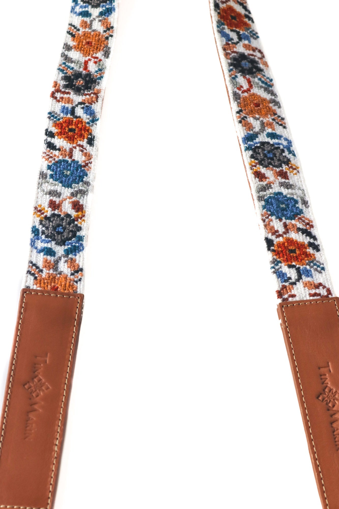 Mai Woven Bag Strap - Flowers with Leather by Tin Marin Brand - product image 7 for Resin Society