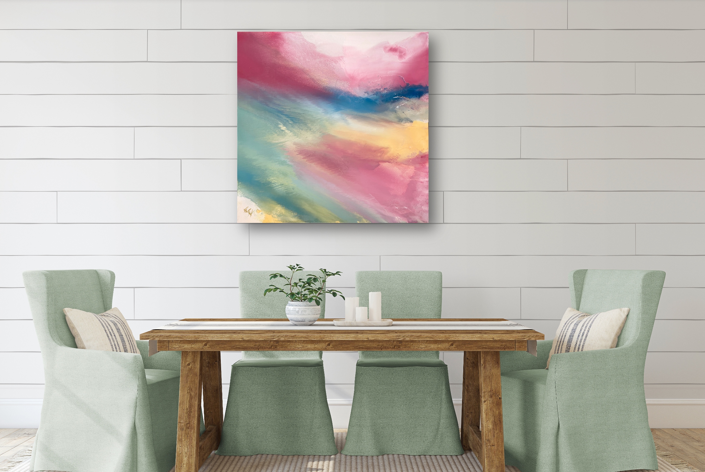 Fluid I Artist Enhanced Canvas Print by John Beard Collection - product image 3 for Resin Society