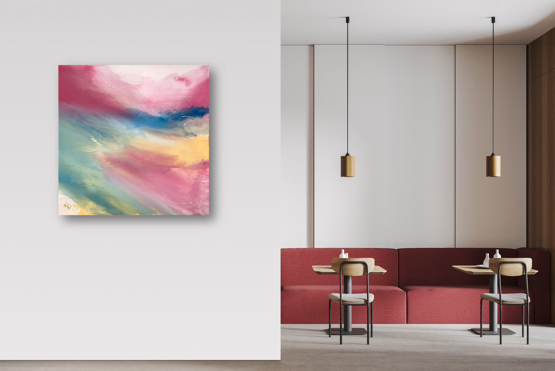 Fluid I Artist Enhanced Canvas Print by John Beard Collection - product image 4 for Resin Society