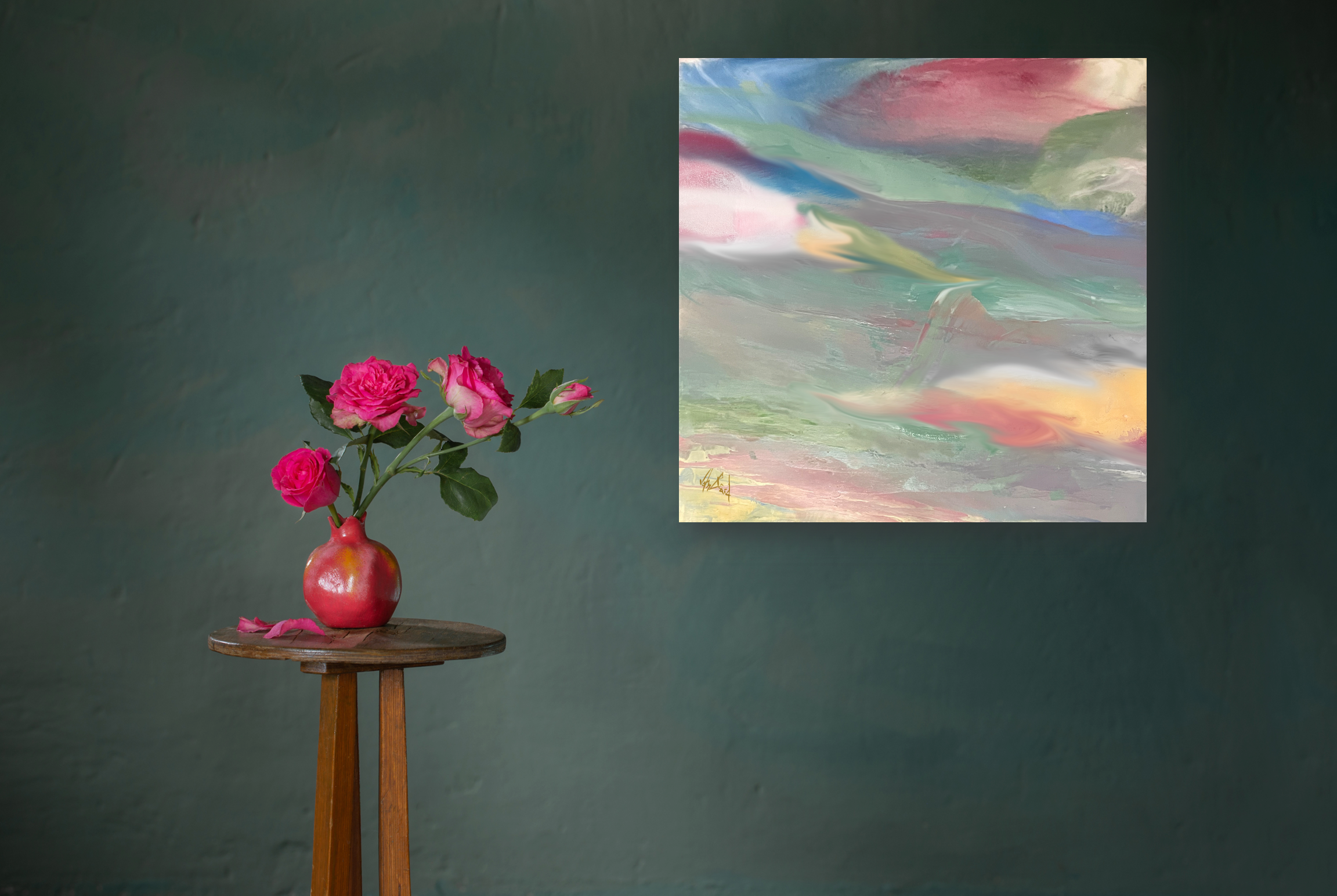 Fluid III Artist Enhanced Canvas Print by John Beard Collection - product image 4 for Resin Society