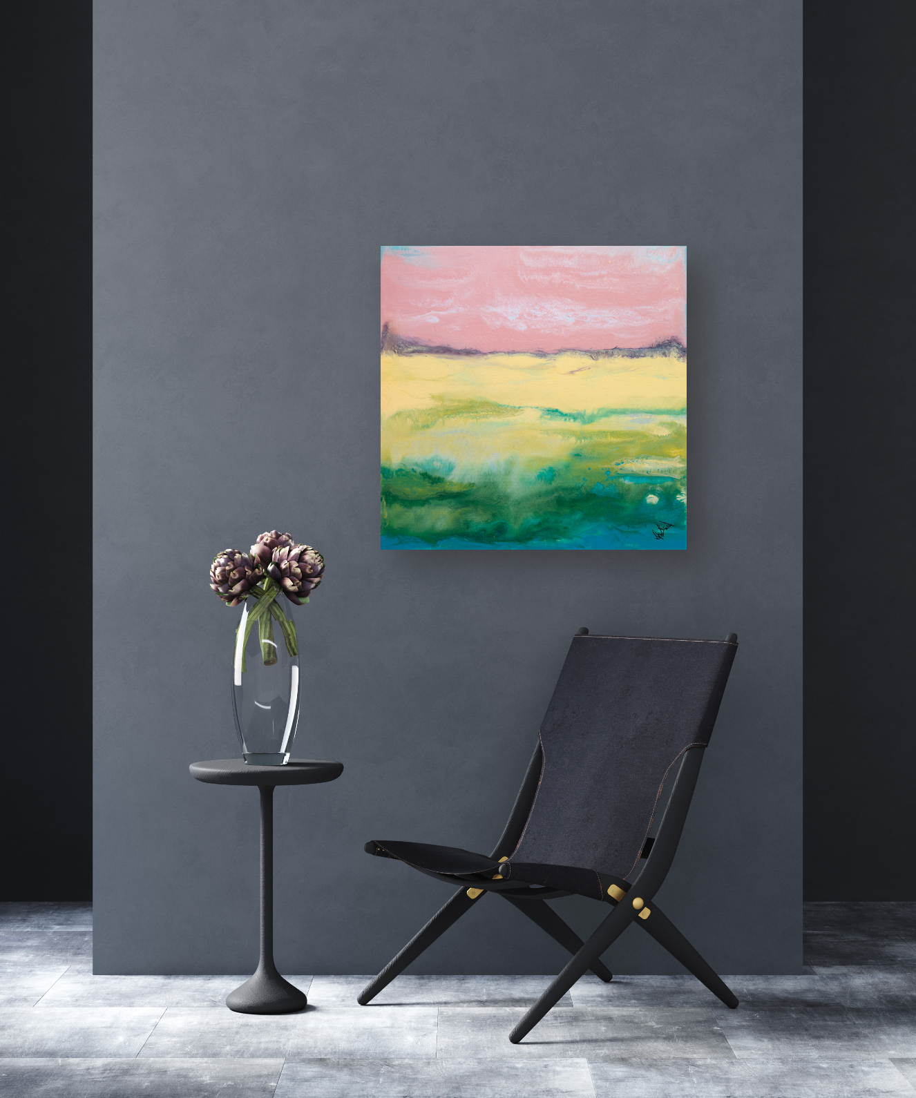Fluid Situation I Artist Enhanced Canvas Print by John Beard Collection - product image 3 for Resin Society