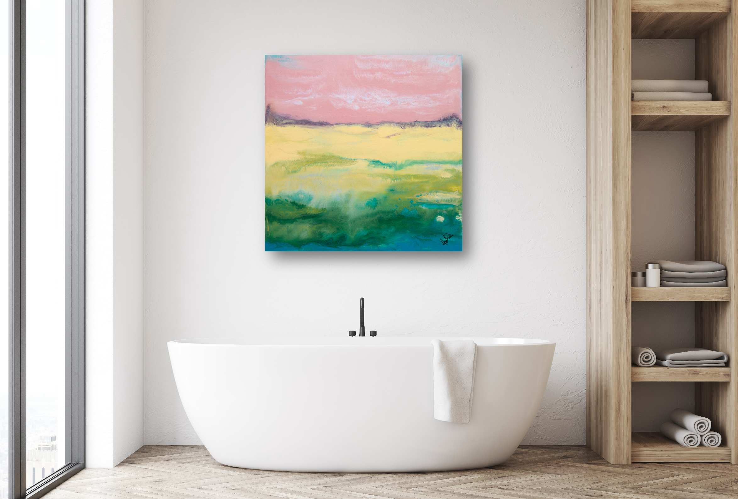 Fluid Situation I Artist Enhanced Canvas Print by John Beard Collection - product image 4 for Resin Society