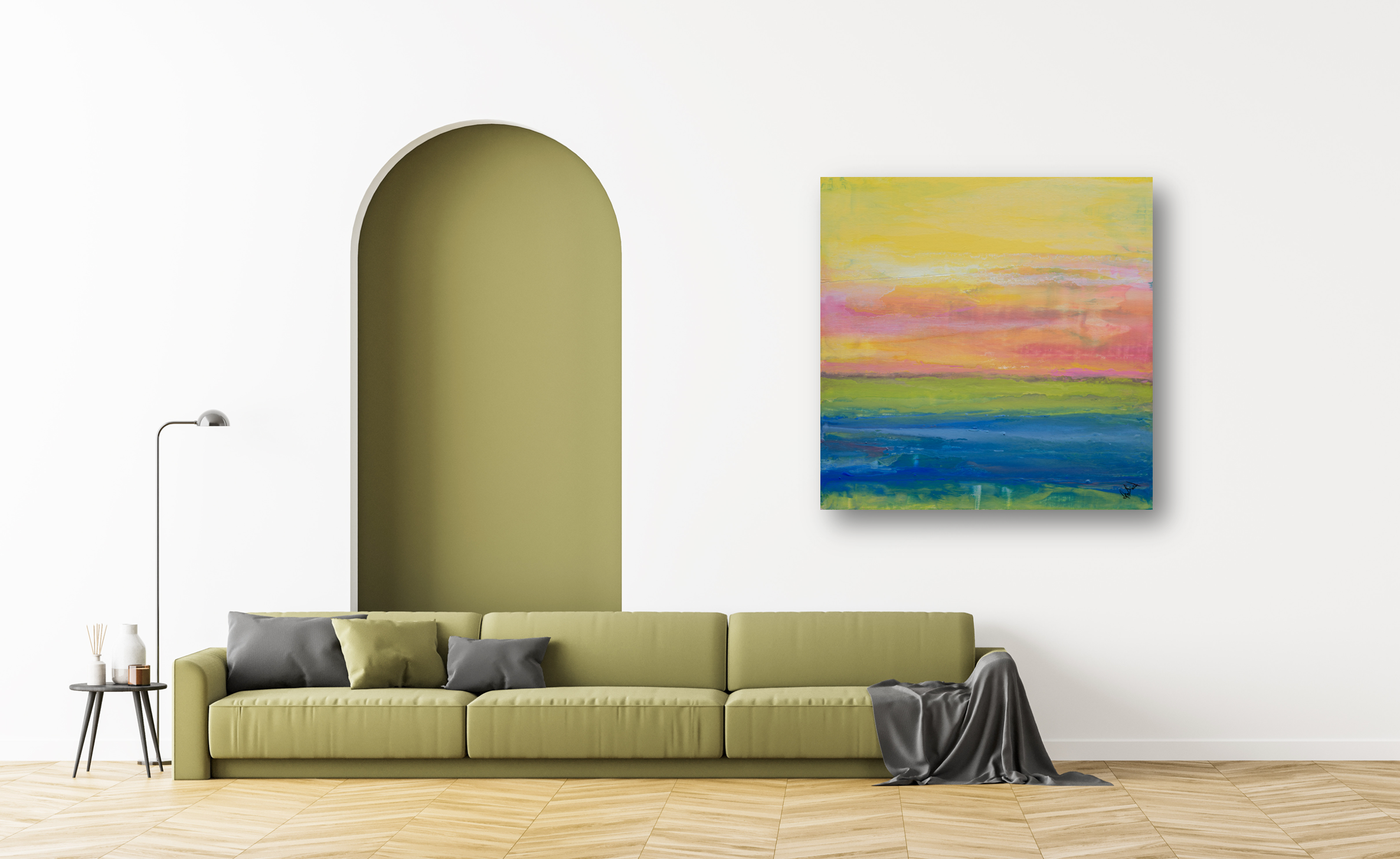 Fluid Situation II Artist Enhanced Canvas Print by John Beard Collection - product image 2 for Resin Society