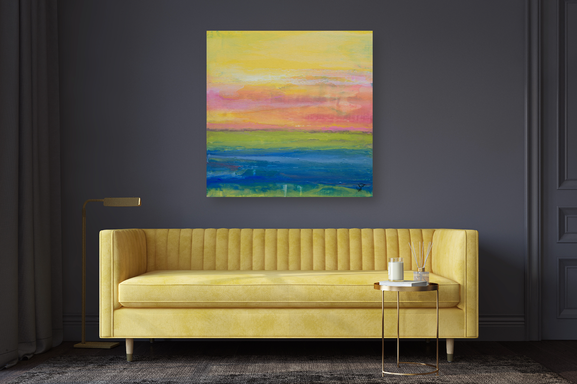 Fluid Situation II Artist Enhanced Canvas Print by John Beard Collection - product image 4 for Resin Society