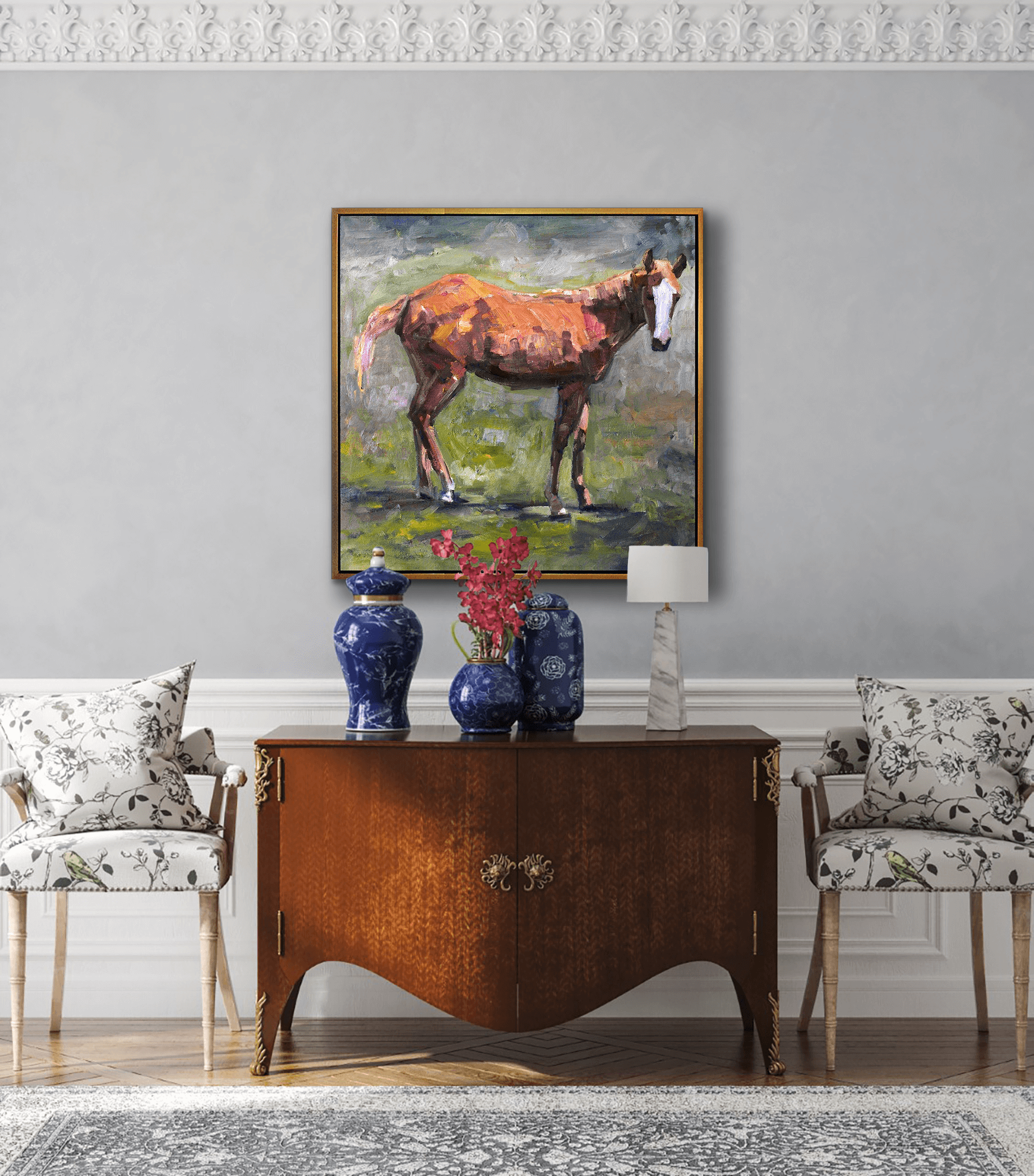 Foal Artist Enhanced Canvas Print by John Beard Collection - product image 4 for Resin Society