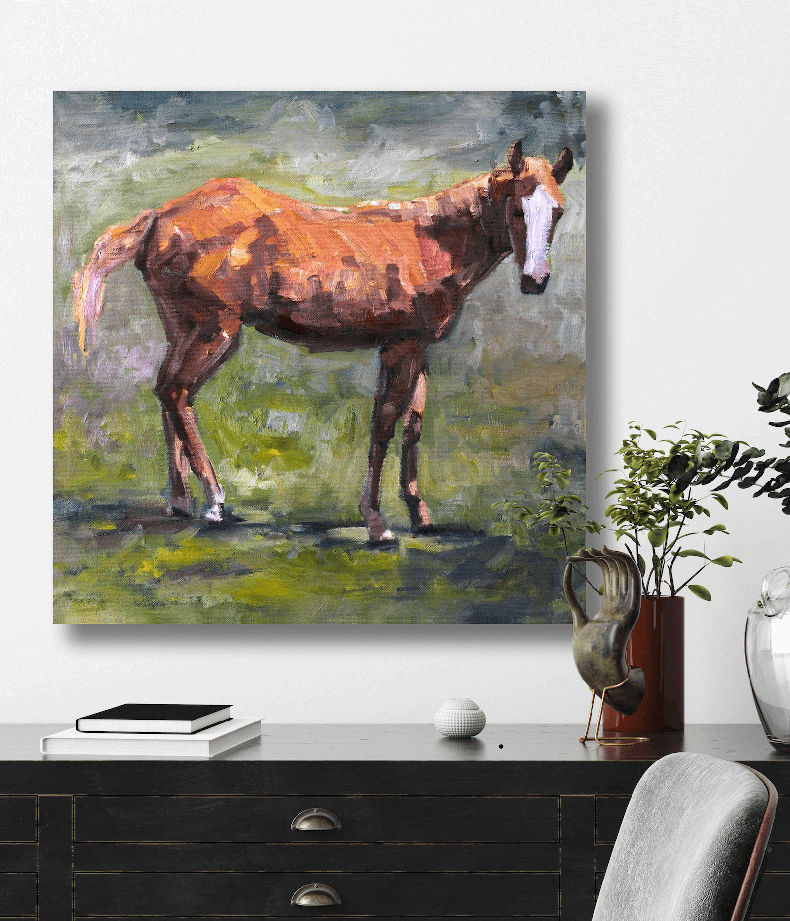 Foal Artist Enhanced Canvas Print by John Beard Collection - product image 5 for Resin Society