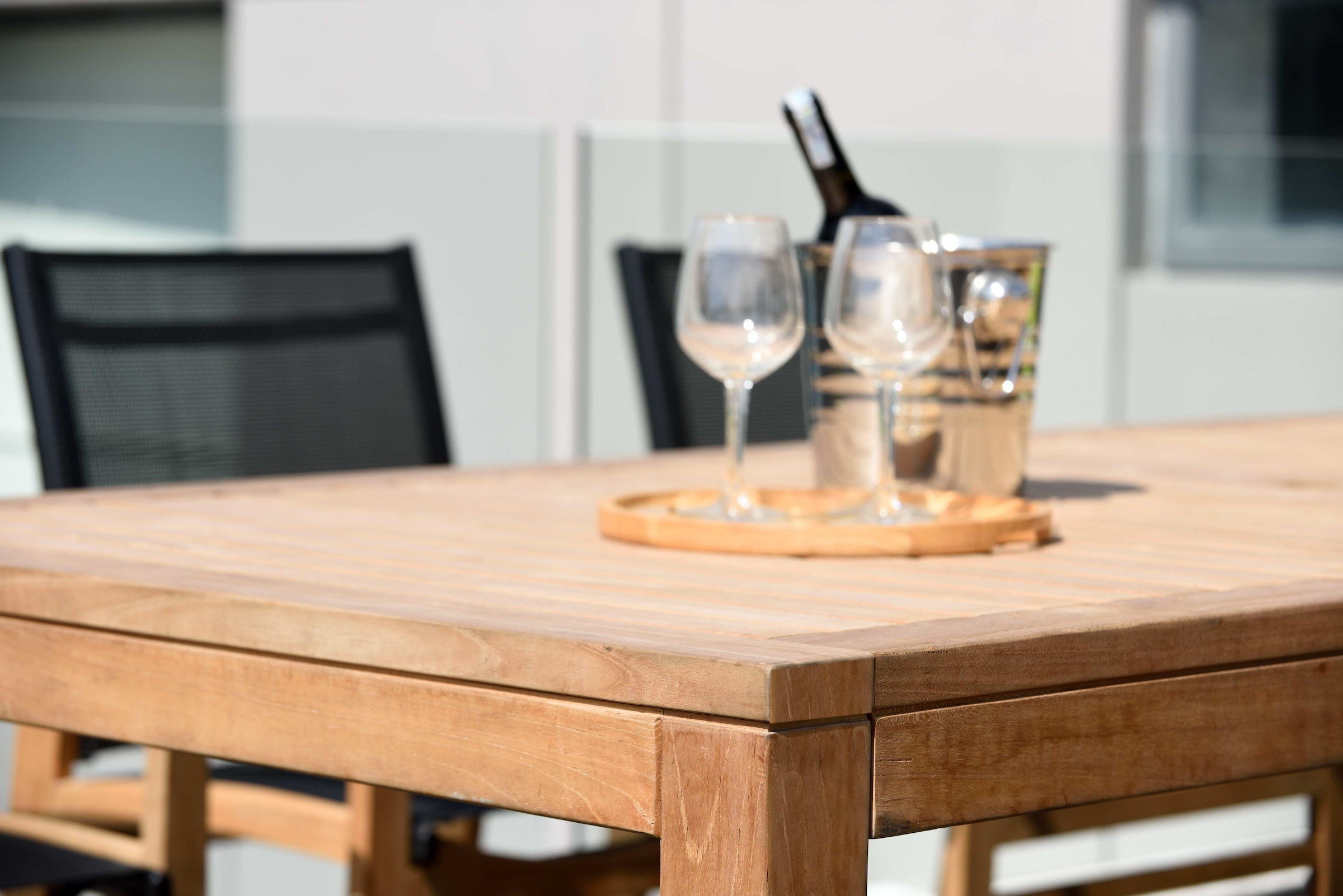Rinjani Rectangular Teak Table and Fortuna Armchair Dining Set by LifestyleGarden US - product image 10 for Resin Society