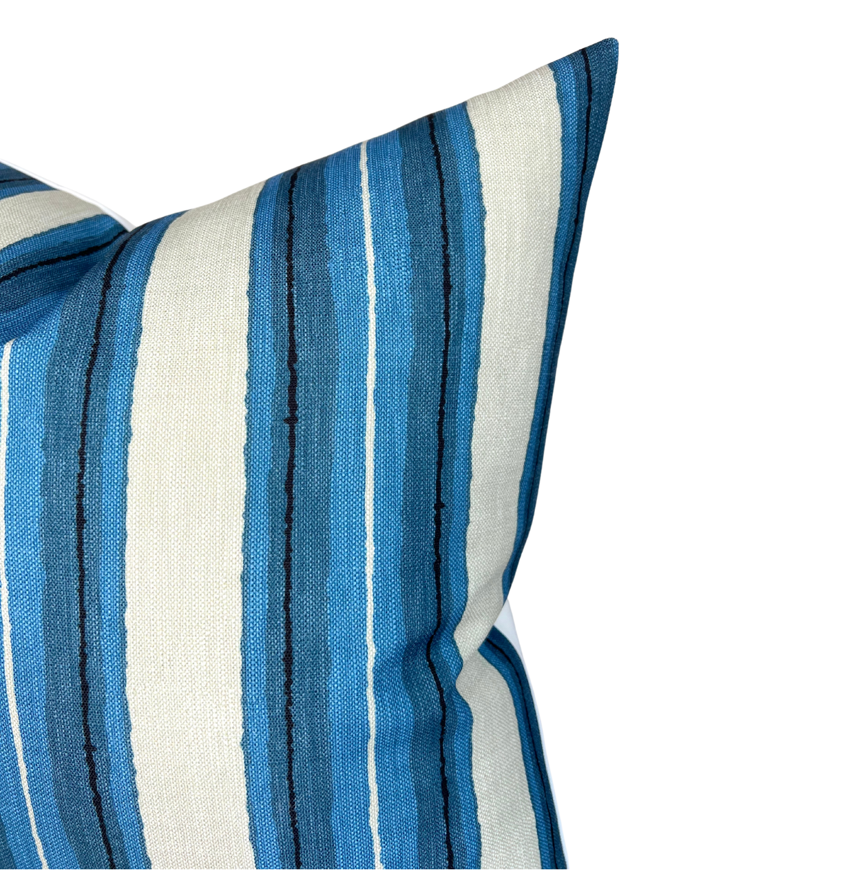 Shoreline Pillow Cover in Pacific Blue - Indoor/Outdoor by DEKOWE