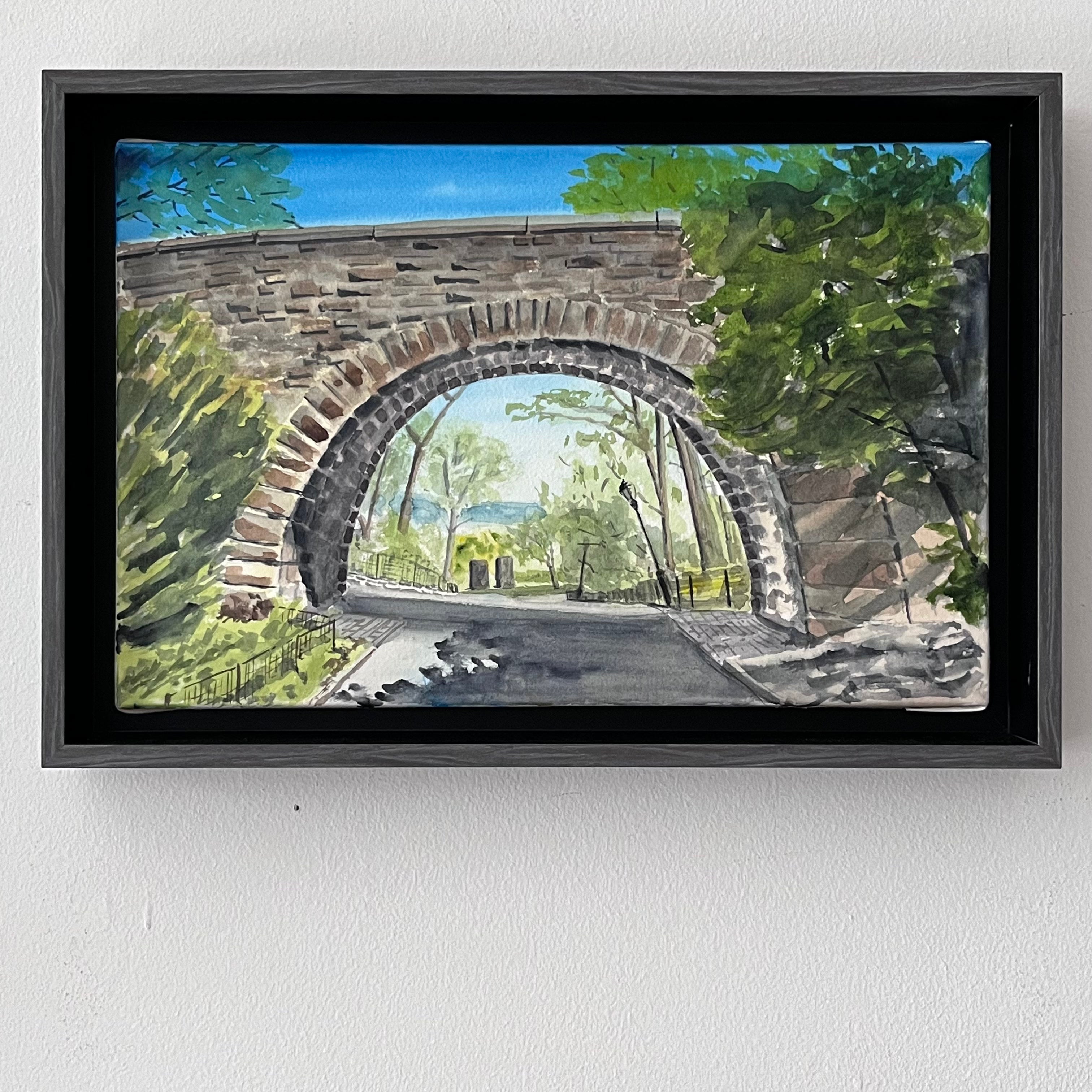 Linden Terrace Arch, Watercolor, Plein Air by Art By Francis - product image 2 for Resin Society