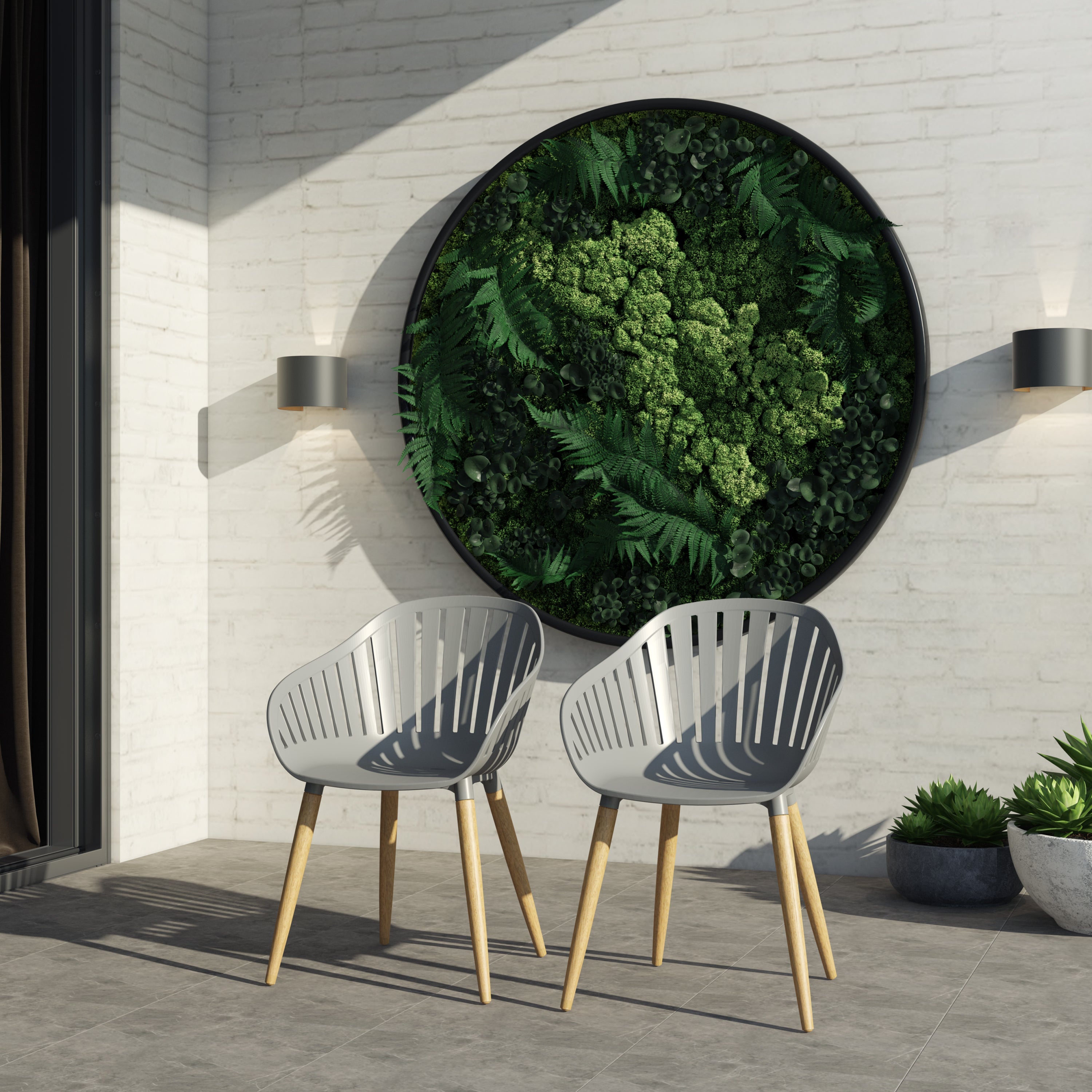 Leyland Table and Nassau Grey Armchairs Dining Set by LifestyleGarden US - product image 9 for Resin Society