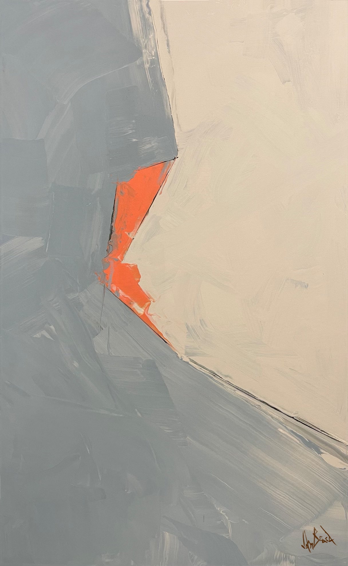 Geo I Artist Enhanced Canvas Print by John Beard Collection - main product image for Resin Society