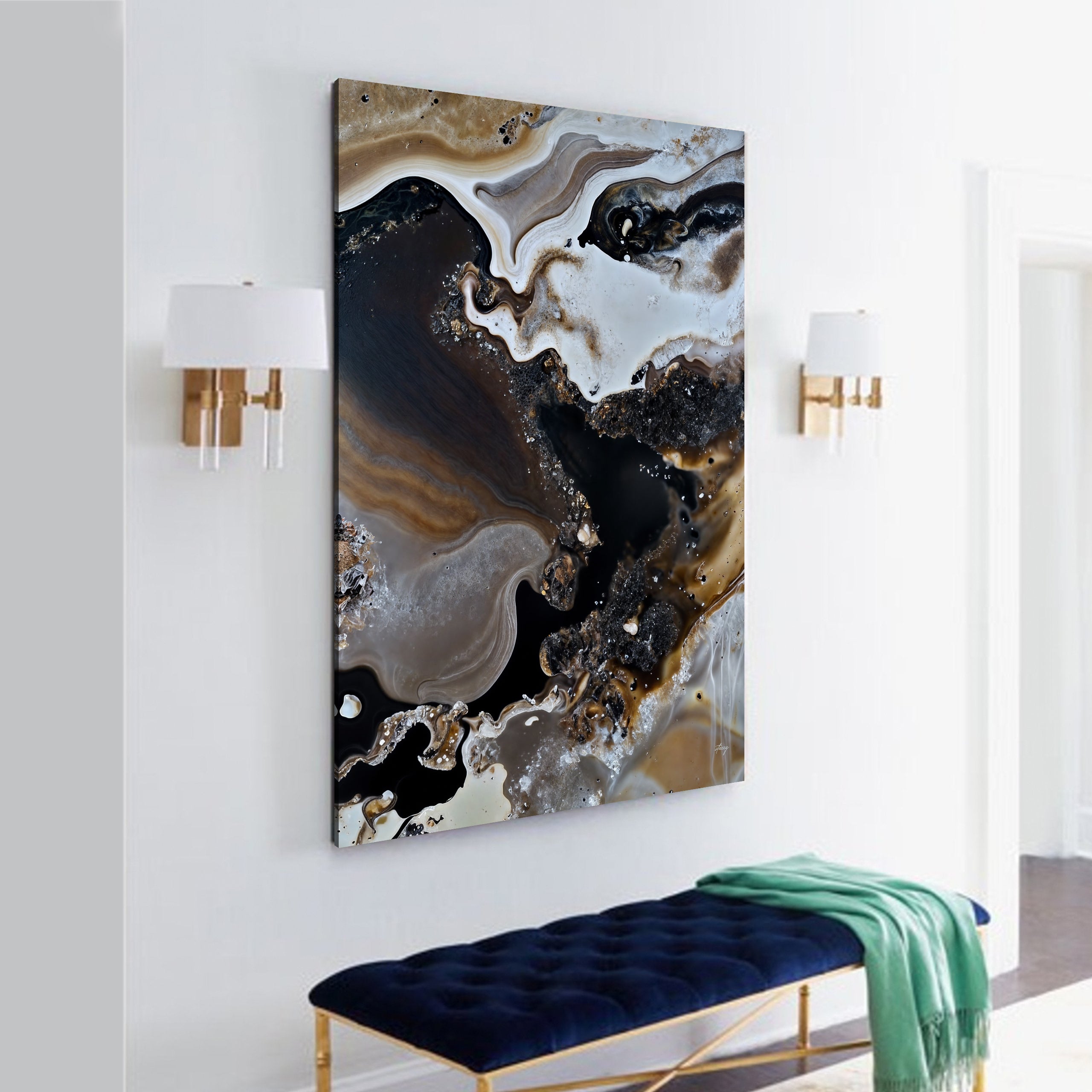 Canvas Print: "Geode Whispers III" by Tailored Canvases - product image 3 for Resin Society