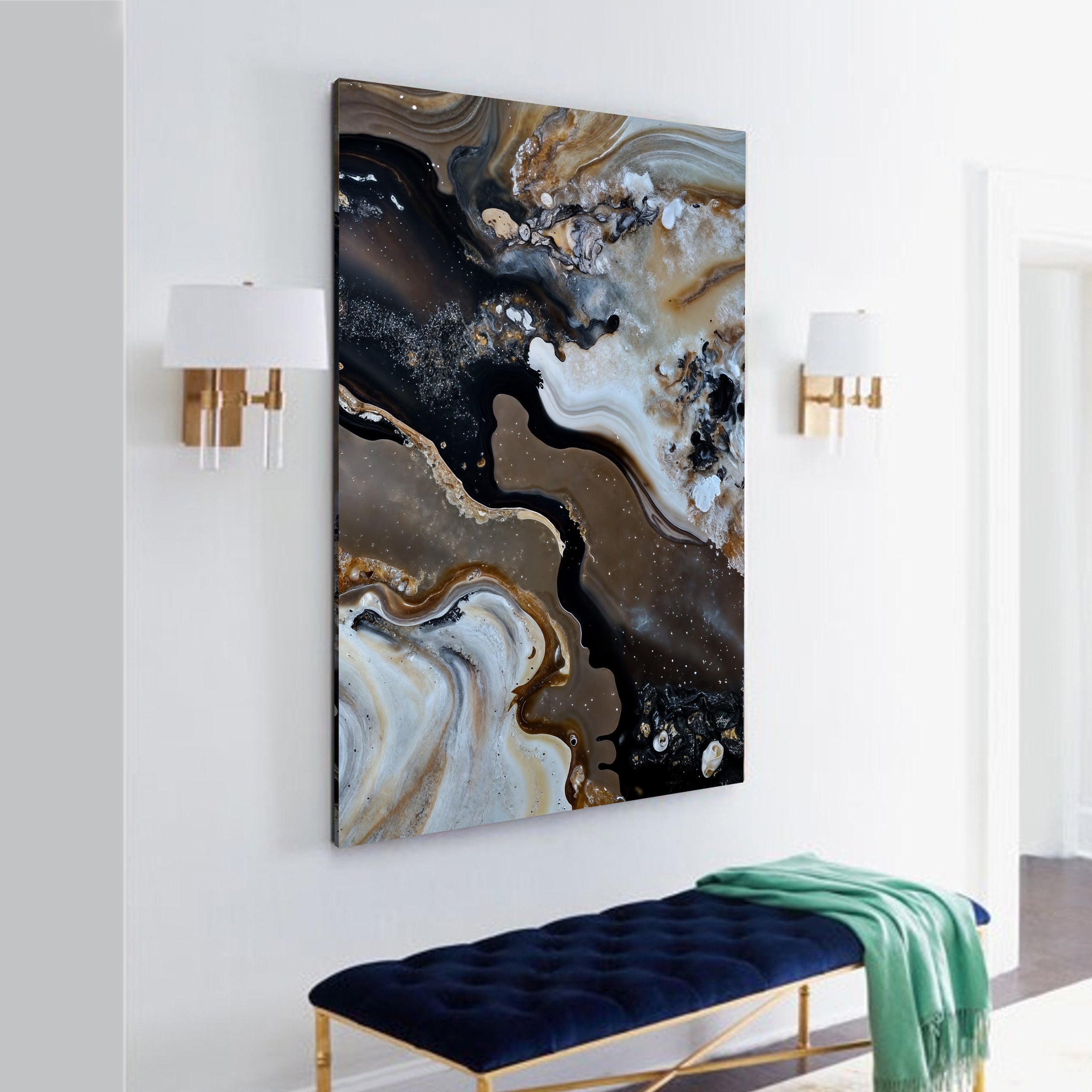 Canvas Print: "Geode Whispers II" by Tailored Canvases - product image 3 for Resin Society
