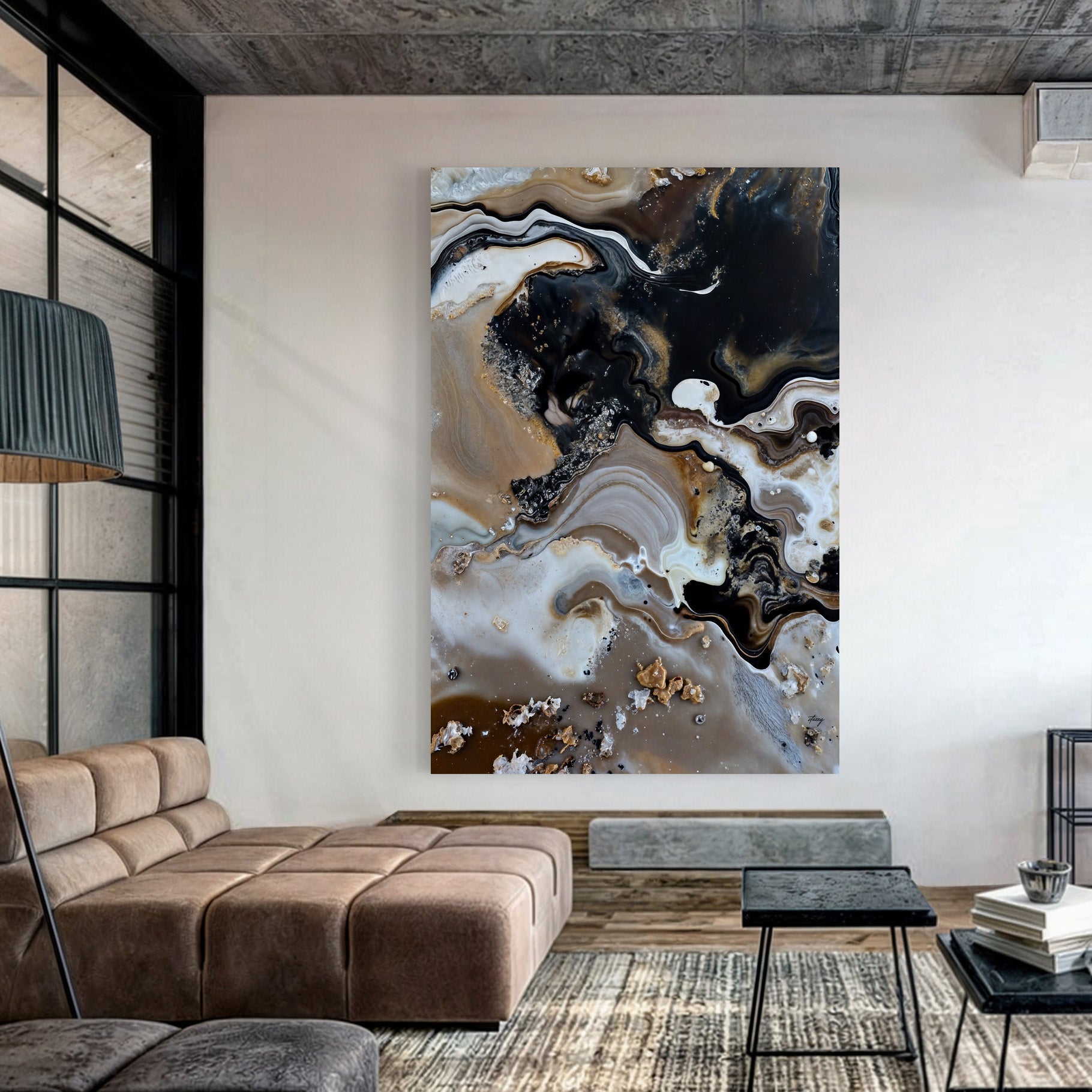Canvas Print: "Geode Whispers" by Tailored Canvases - product image 2 for Resin Society
