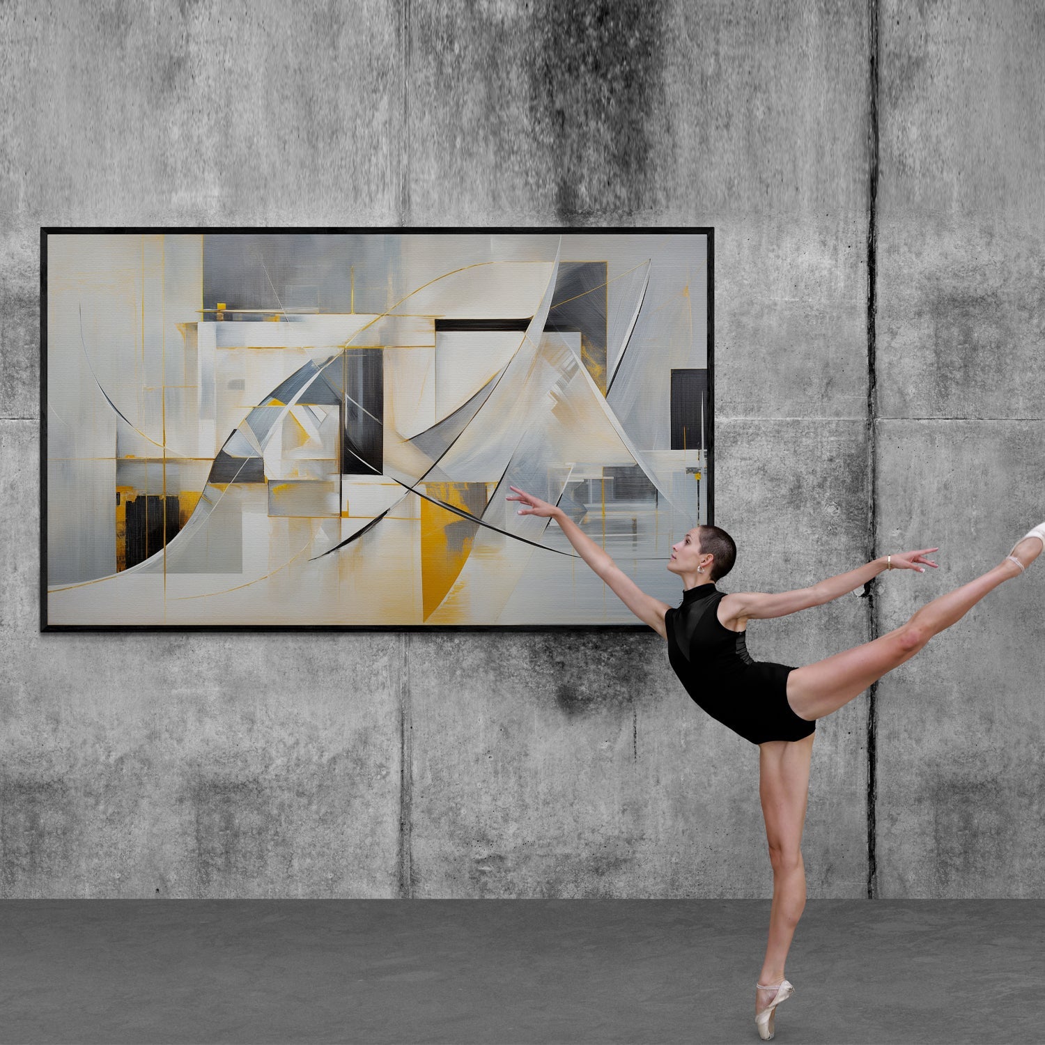 Canvas Print: "Geometric Whispers" by Tailored Canvases - product image 2 for Resin Society