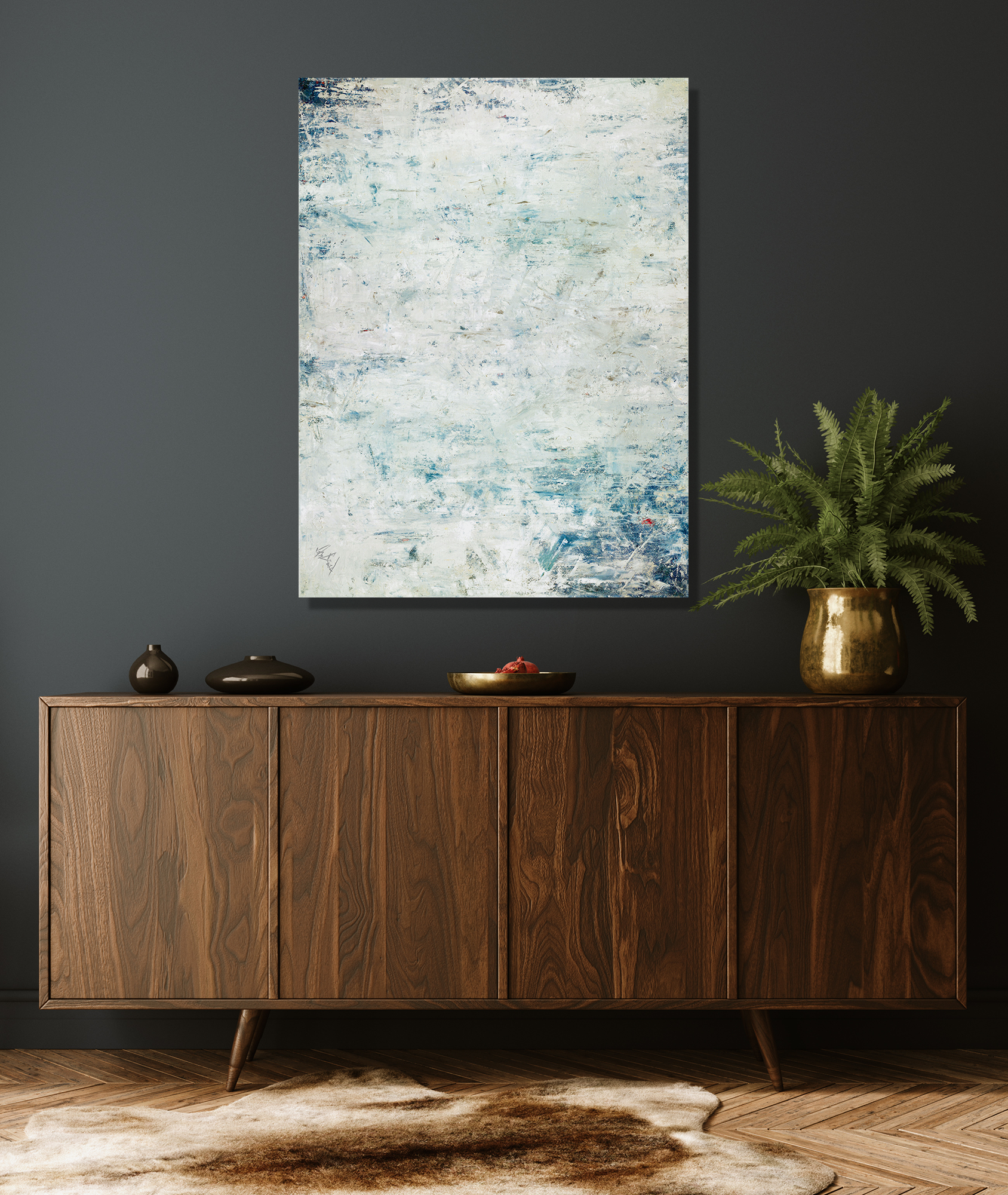 Glacier Artist Enhanced Canvas Print by John Beard Collection - product image 2 for Resin Society