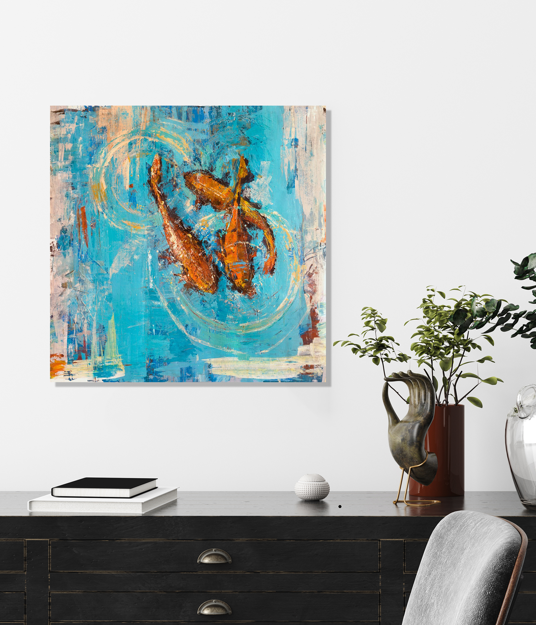 Good Fortune IV Artist Enhanced Canvas Print by John Beard Collection - product image 3 for Resin Society