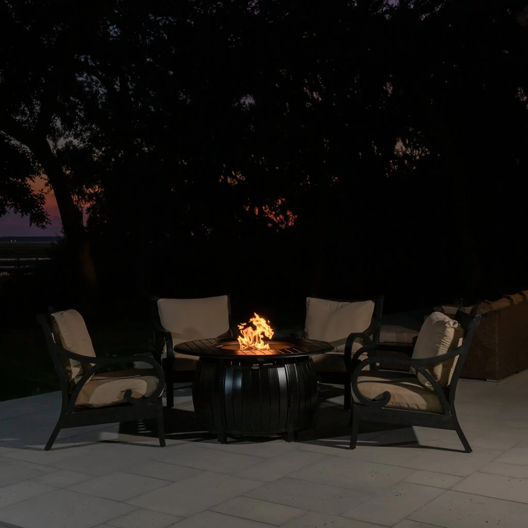 Grand Cooper 44" Round Aluminum Convertible Gas Fire Pit Table by Fire Sense/Balkene Home - product image 2 for Resin Society