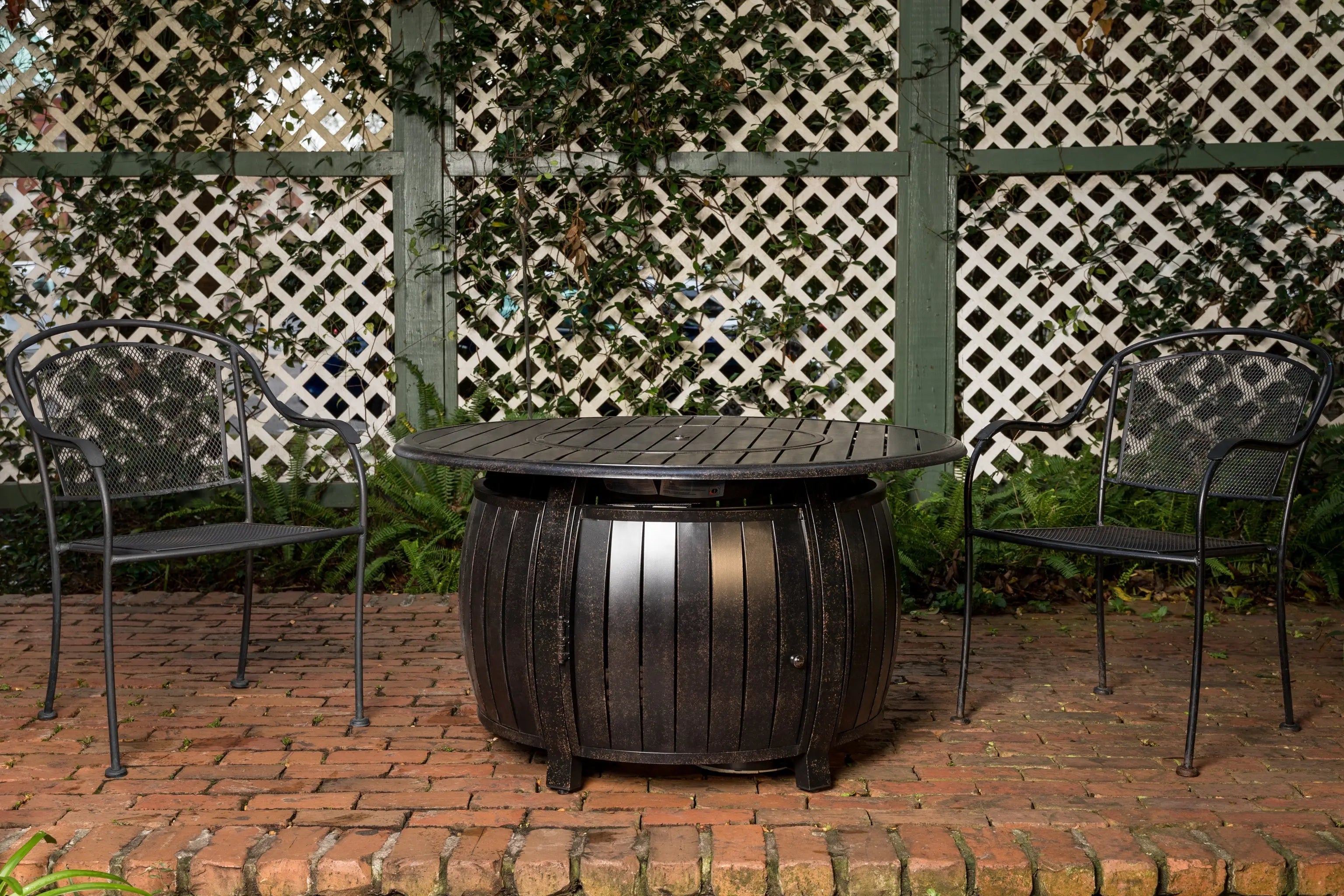 Grand Cooper 44" Round Aluminum Convertible Gas Fire Pit Table by Fire Sense/Balkene Home - product image 10 for Resin Society