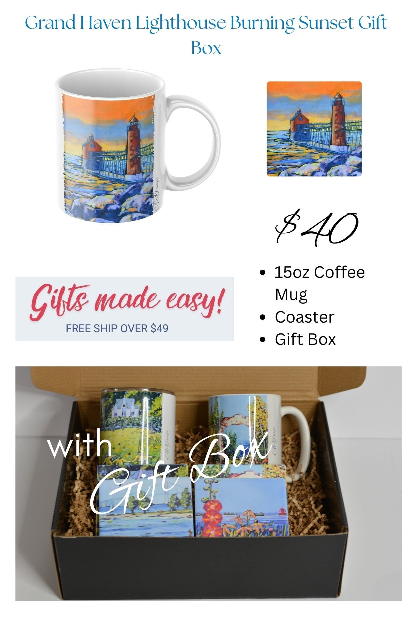 Grand Haven Lighthouse Gift Box Sets