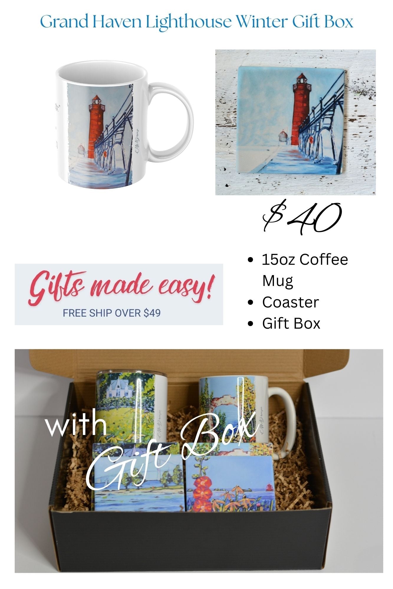 Grand Haven Lighthouse Gift Box Sets