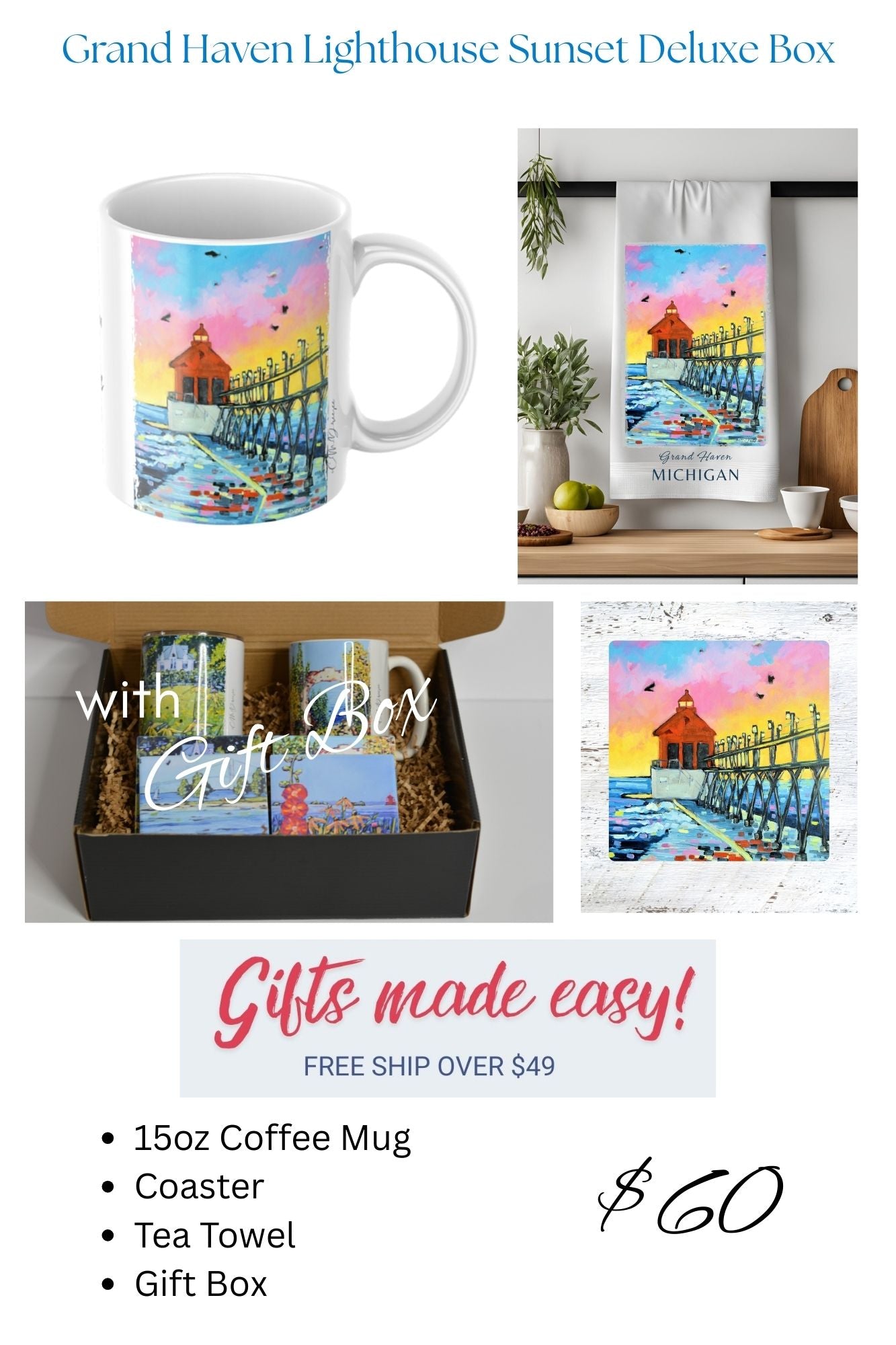 Grand Haven Lighthouse Gift Box Sets