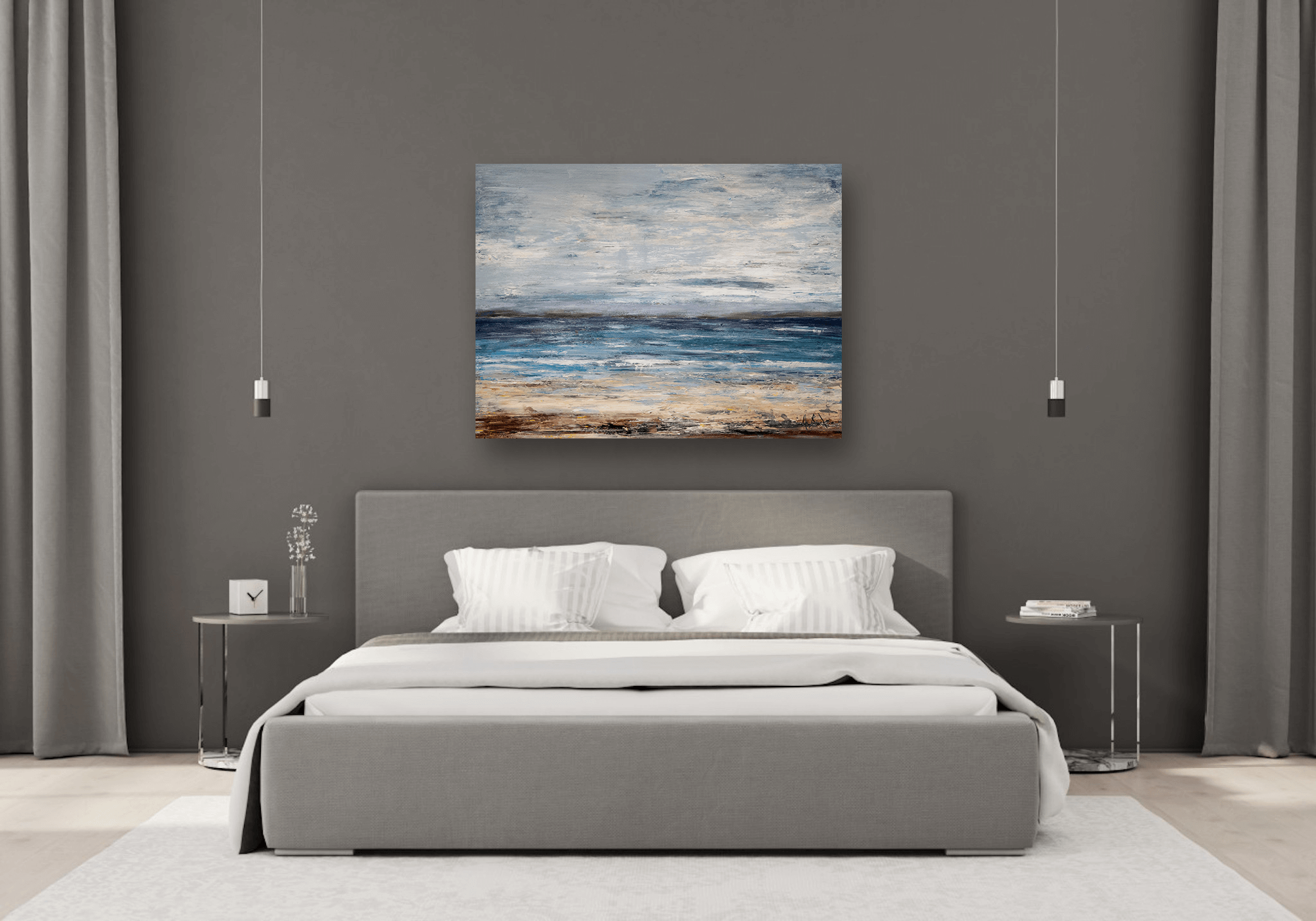 Gray Skies Artist Enhanced Canvas Print by John Beard Collection - product image 4 for Resin Society