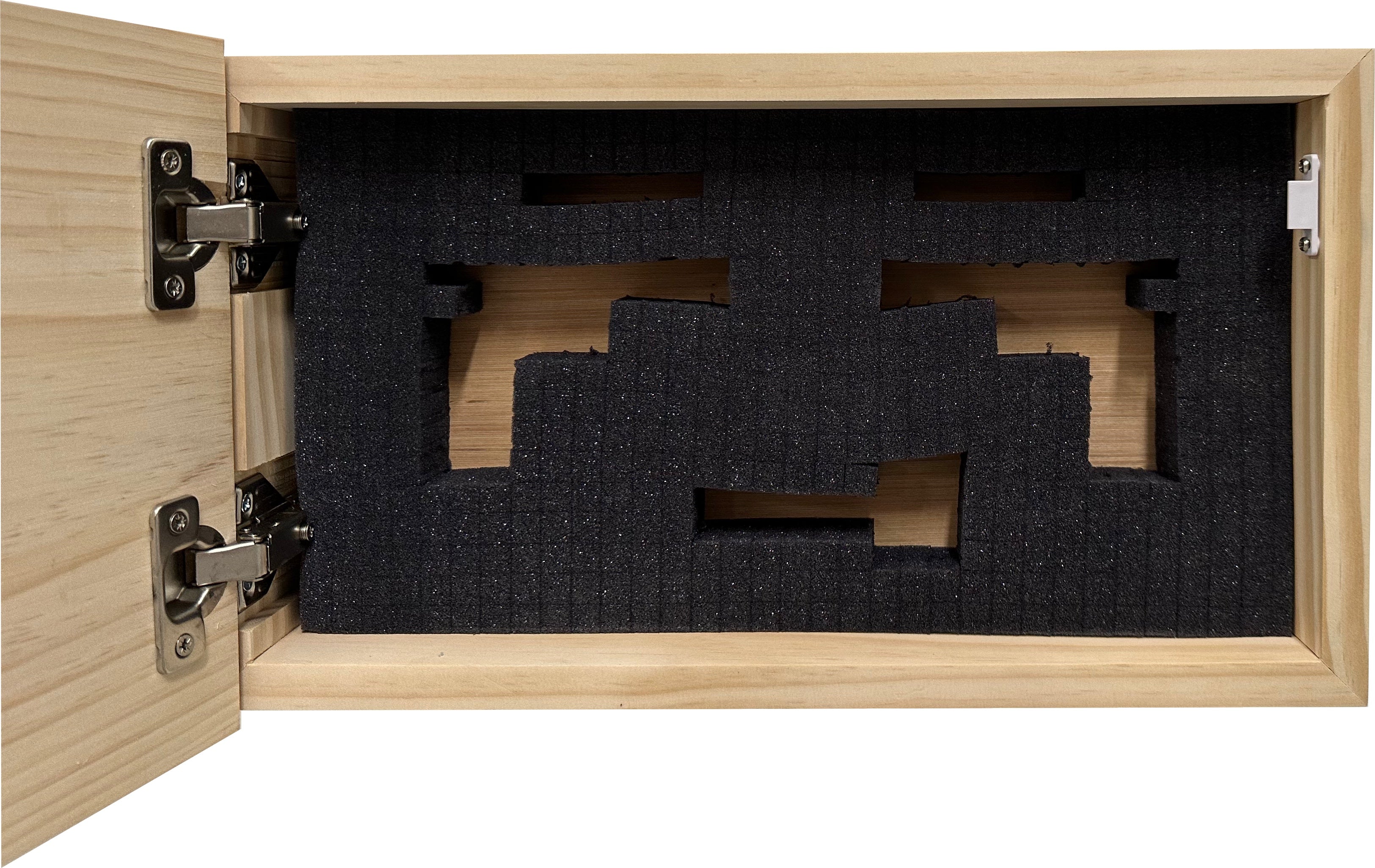 American Flag Decorative & Secure Wall-Mounted Gun Cabinet (Gray) by Bellewood Designs - product image 6 for Resin Society
