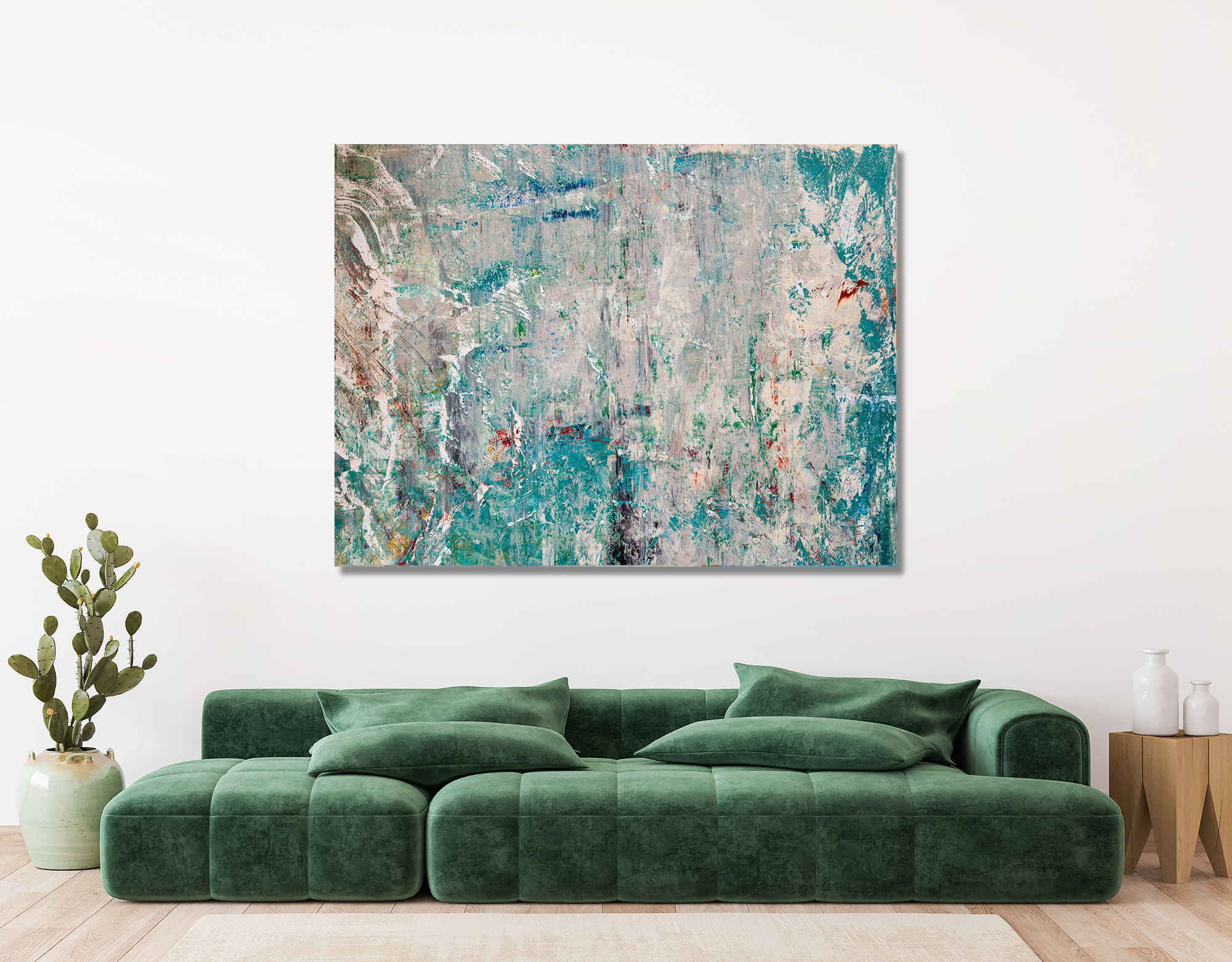Green Goddess III Artist Enhanced Canvas Print by John Beard Collection - product image 4 for Resin Society