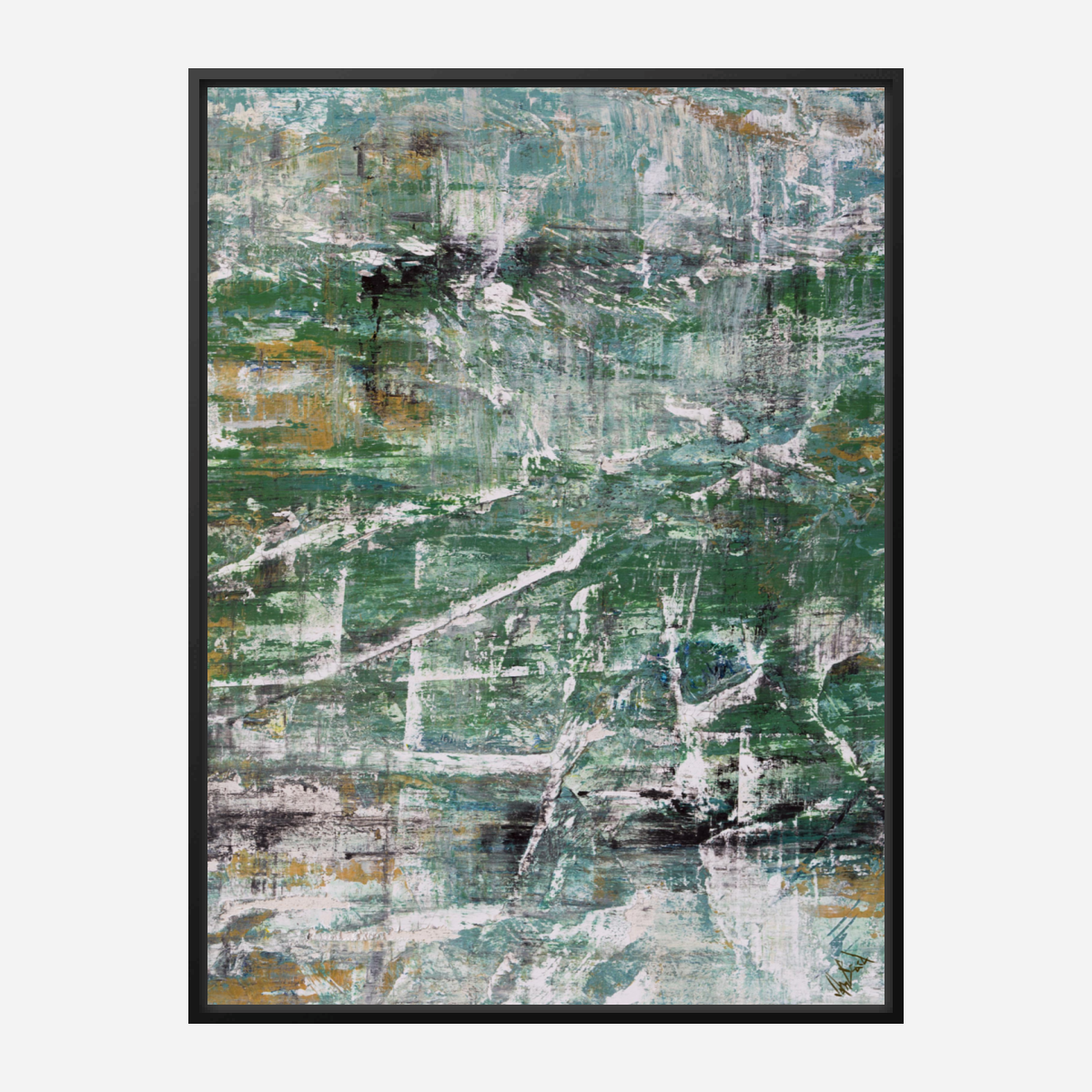 Green Goddess II Artist Enhanced Canvas Print by John Beard Collection - product image 7 for Resin Society