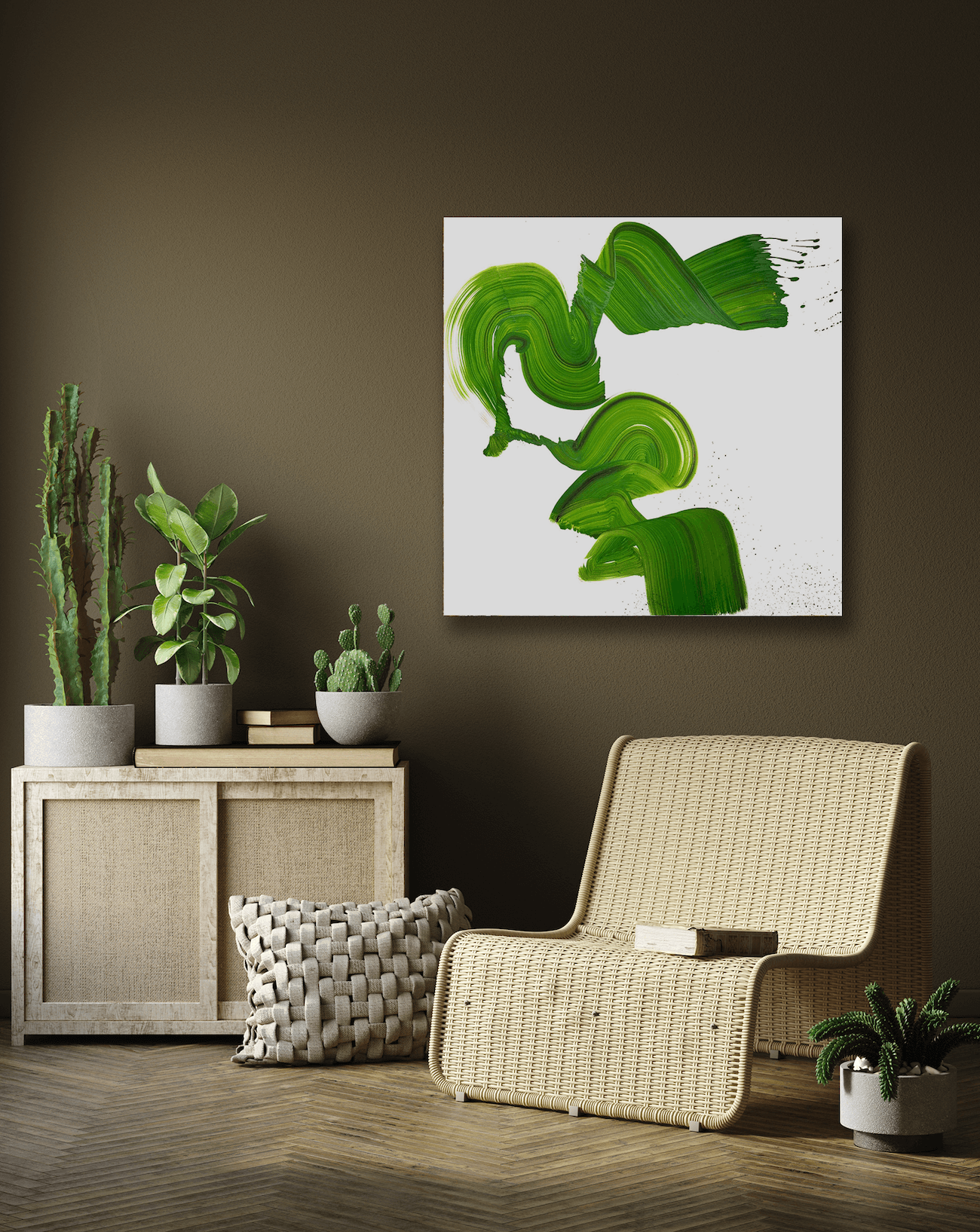 Green Machine Artist Enhanced Canvas Print by John Beard Collection - product image 2 for Resin Society