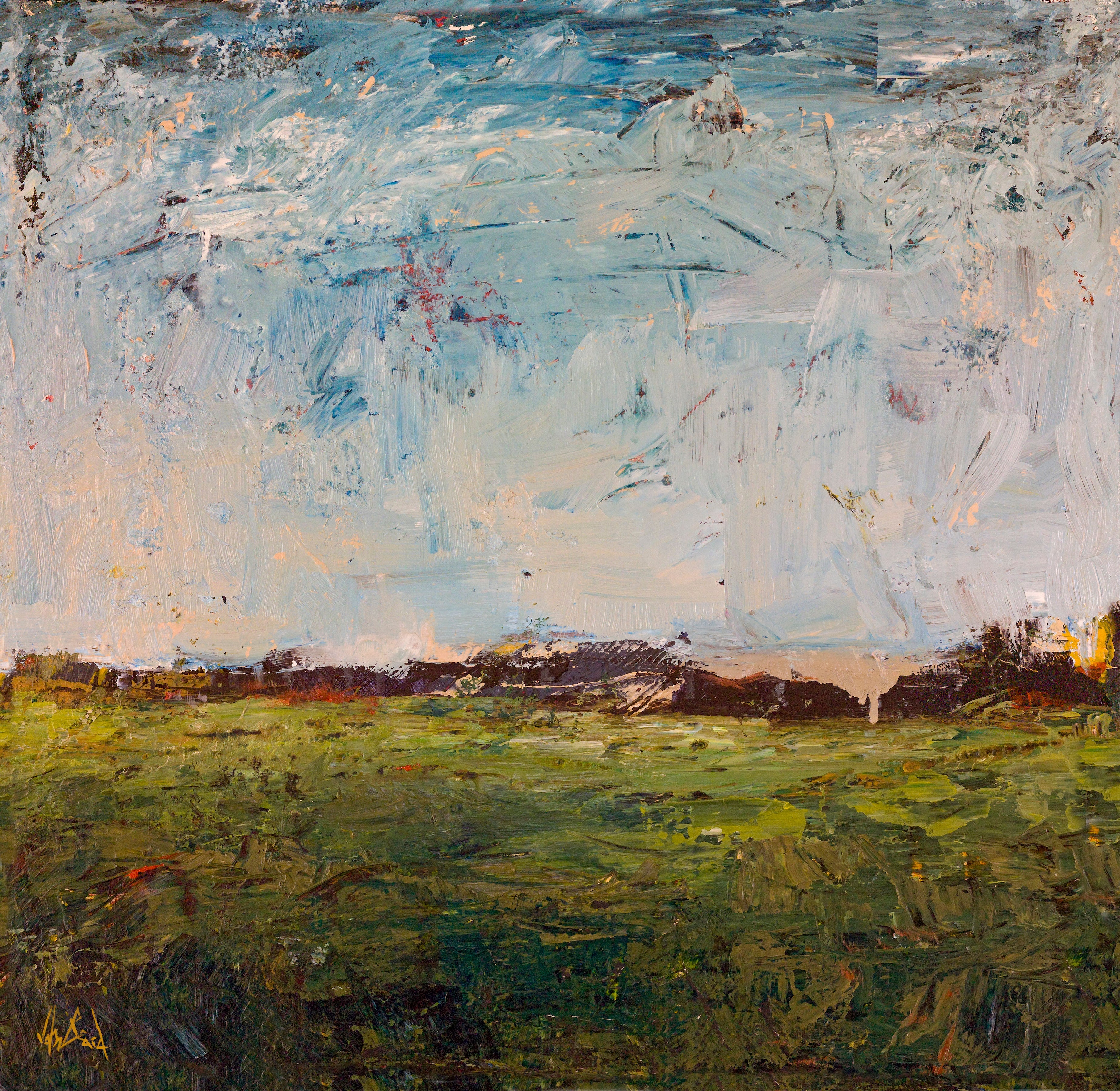 Green Valley Artist Canvas Enhanced Print by John Beard Collection - main product image for Resin Society