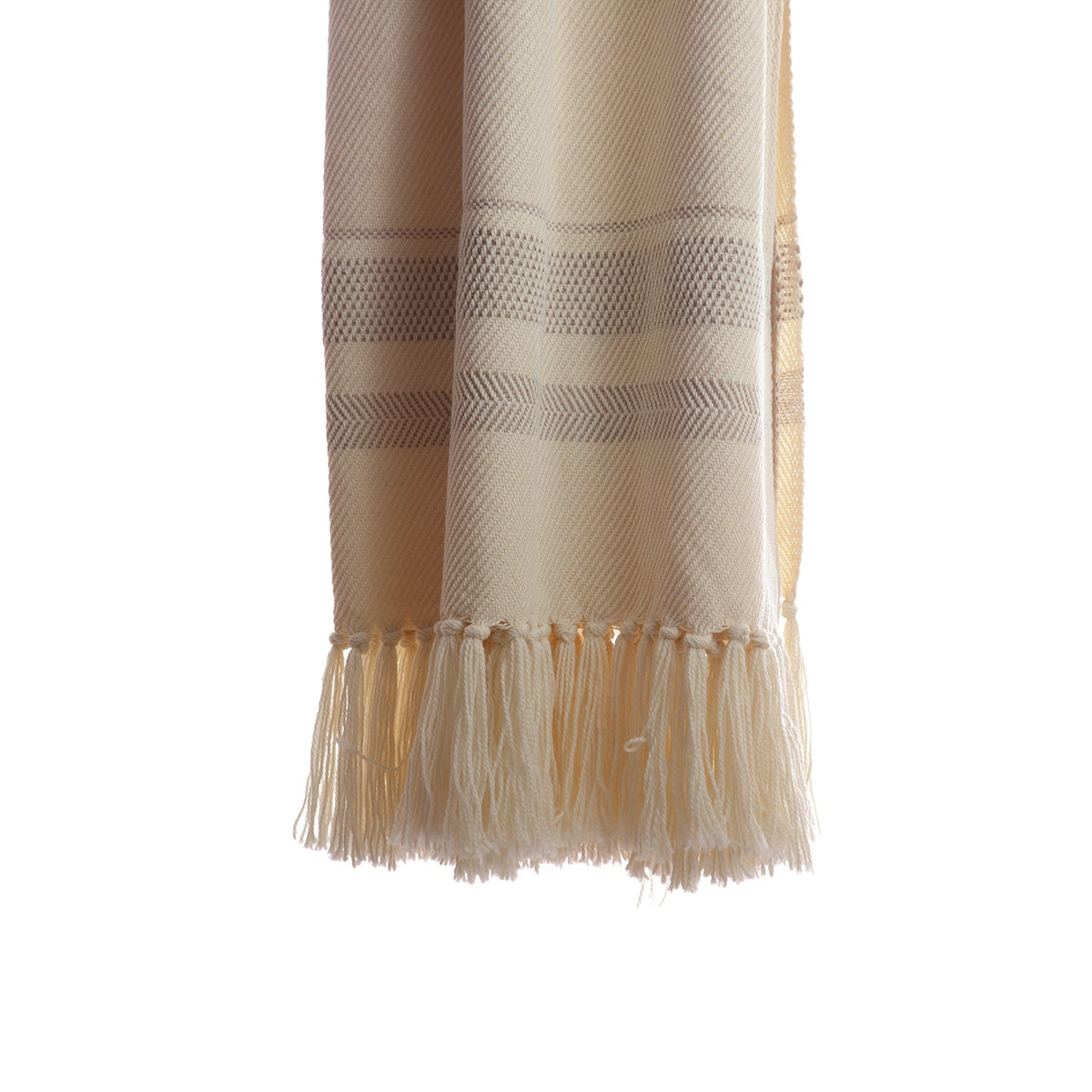 Grey Chevron Wool Throw Blanket by Homelosophy